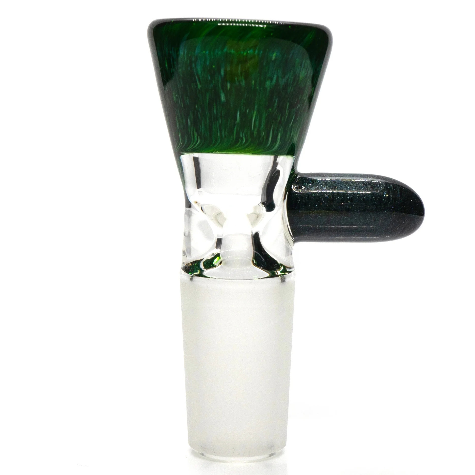 Unity Glassworks - Single Hole Martini Slide - 14mm - Exp. Green & Unobtainium