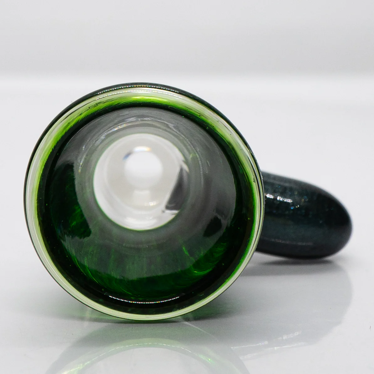 Unity Glassworks - Single Hole Martini Slide - 14mm - Exp. Green & Unobtainium - Image 2