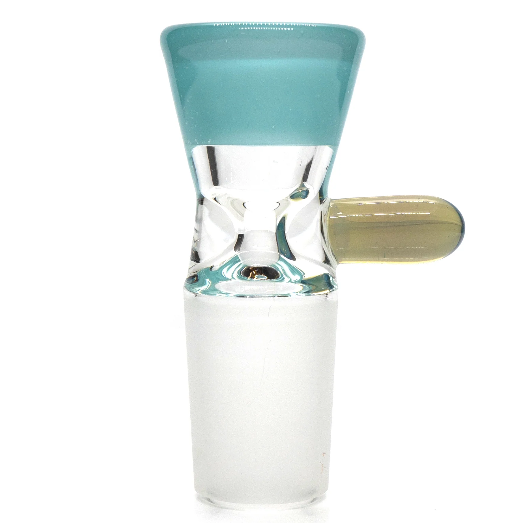 Unity Glassworks - Single Hole Martini Slide - 18mm - Agua Azul & CFL Mirage