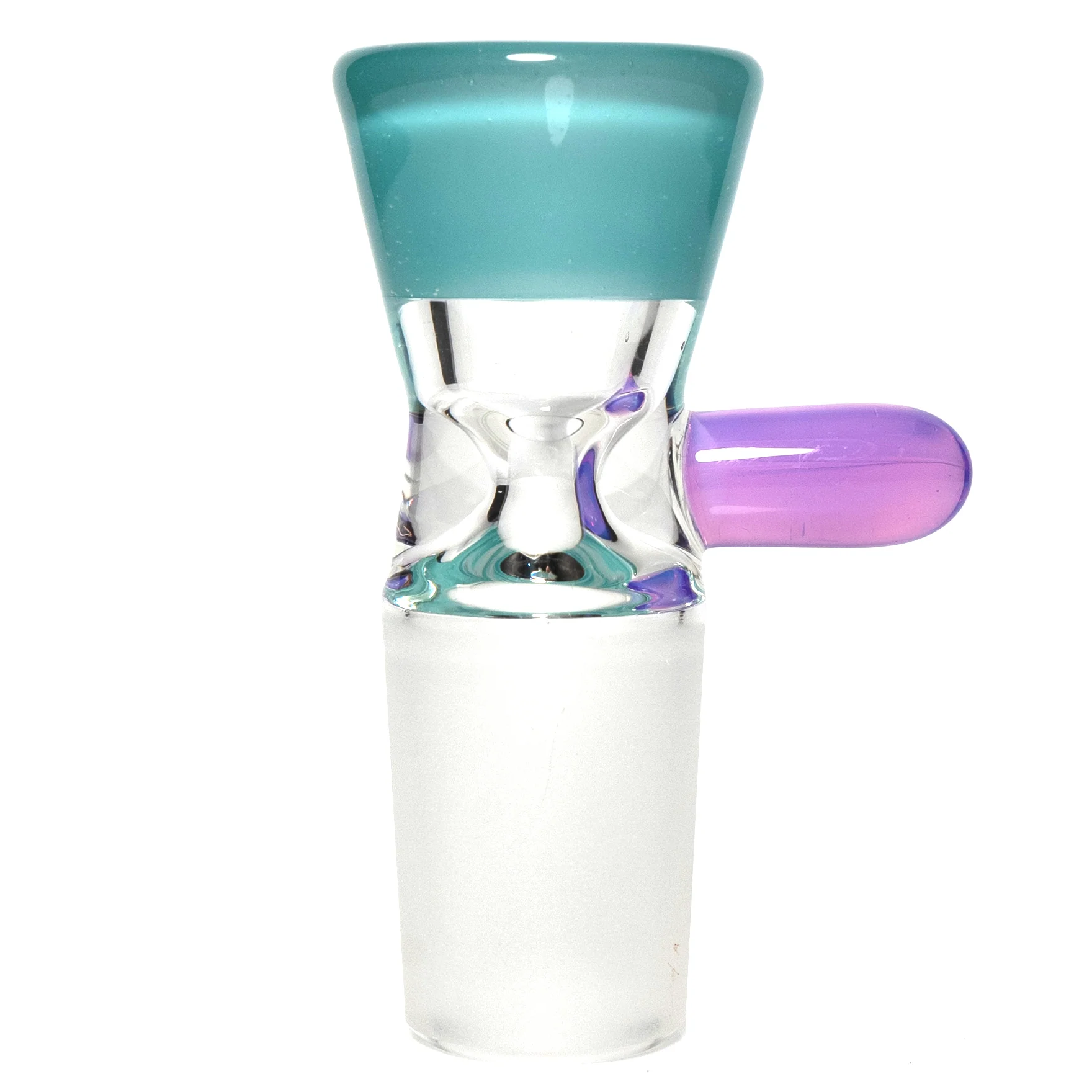 Unity Glassworks - Single Hole Martini Slide - 18mm - Agua Azul & CFL Mirage - Image 2