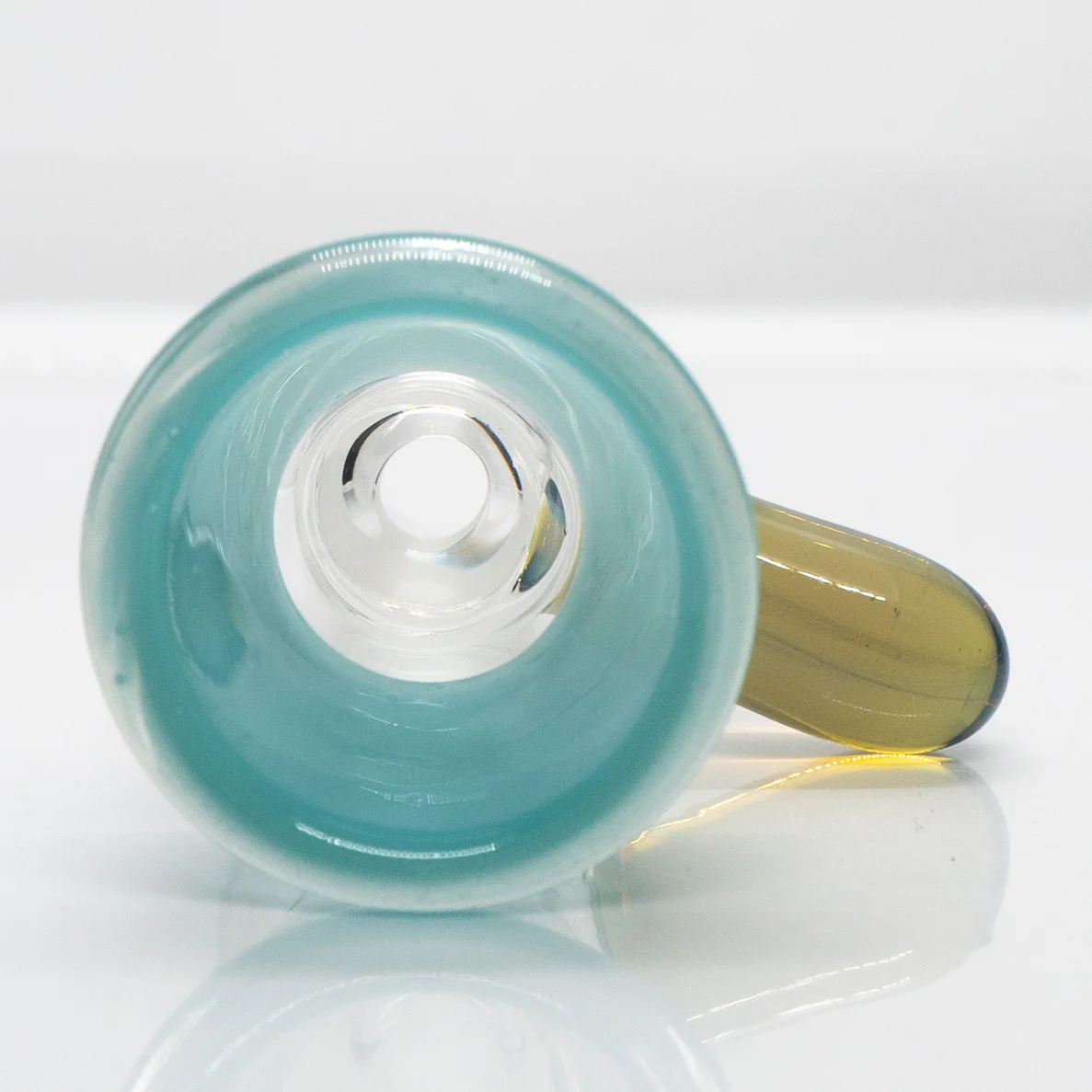 Unity Glassworks - Single Hole Martini Slide - 18mm - Agua Azul & CFL Mirage - Image 3