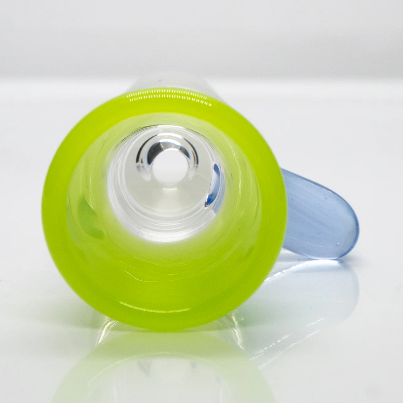 Unity Glassworks - Single Hole Martini Slide - 18mm - Antidote & Light Blue Satin - Image 2