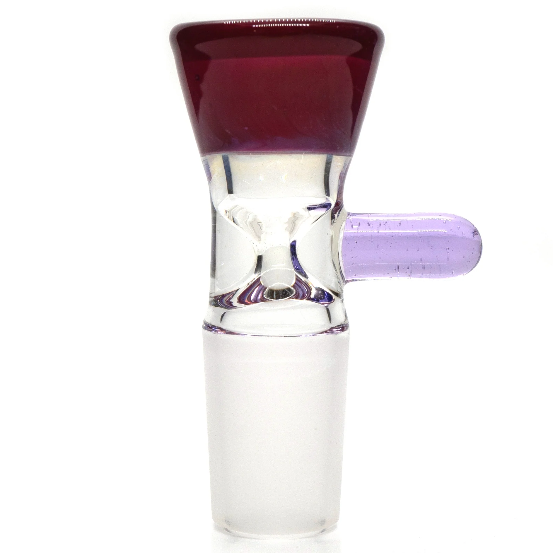 Unity Glassworks - Single Hole Martini Slide - 18mm - Aphrodesia & Purple Rain
