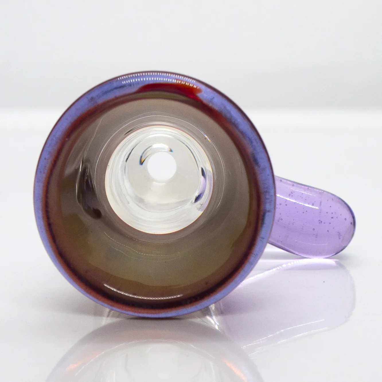Unity Glassworks - Single Hole Martini Slide - 18mm - Aphrodesia & Purple Rain - Image 2