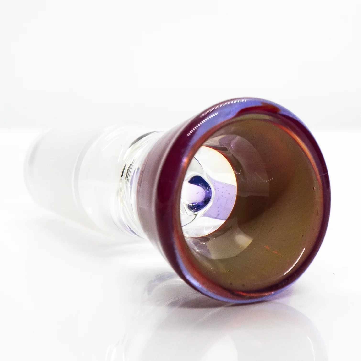 Unity Glassworks - Single Hole Martini Slide - 18mm - Aphrodesia & Purple Rain - Image 3
