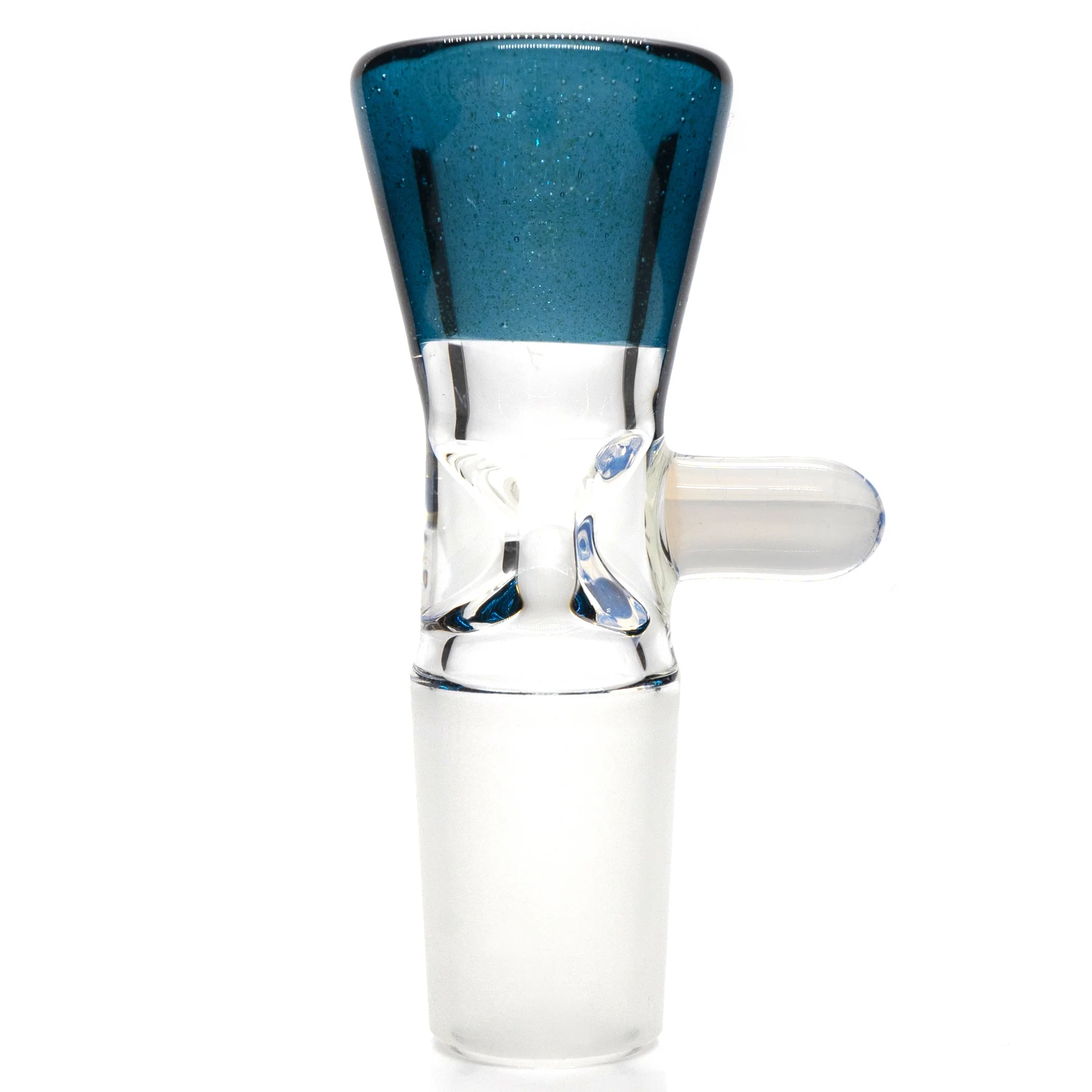Unity Glassworks - Single Hole Martini Slide - 18mm - Blue Stardust & Ghost