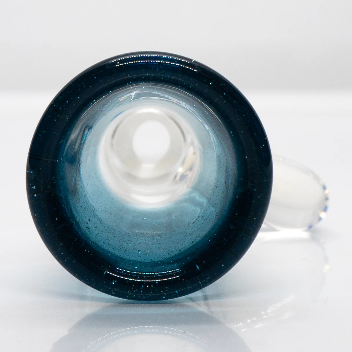 Unity Glassworks - Single Hole Martini Slide - 18mm - Blue Stardust & Ghost - Image 2