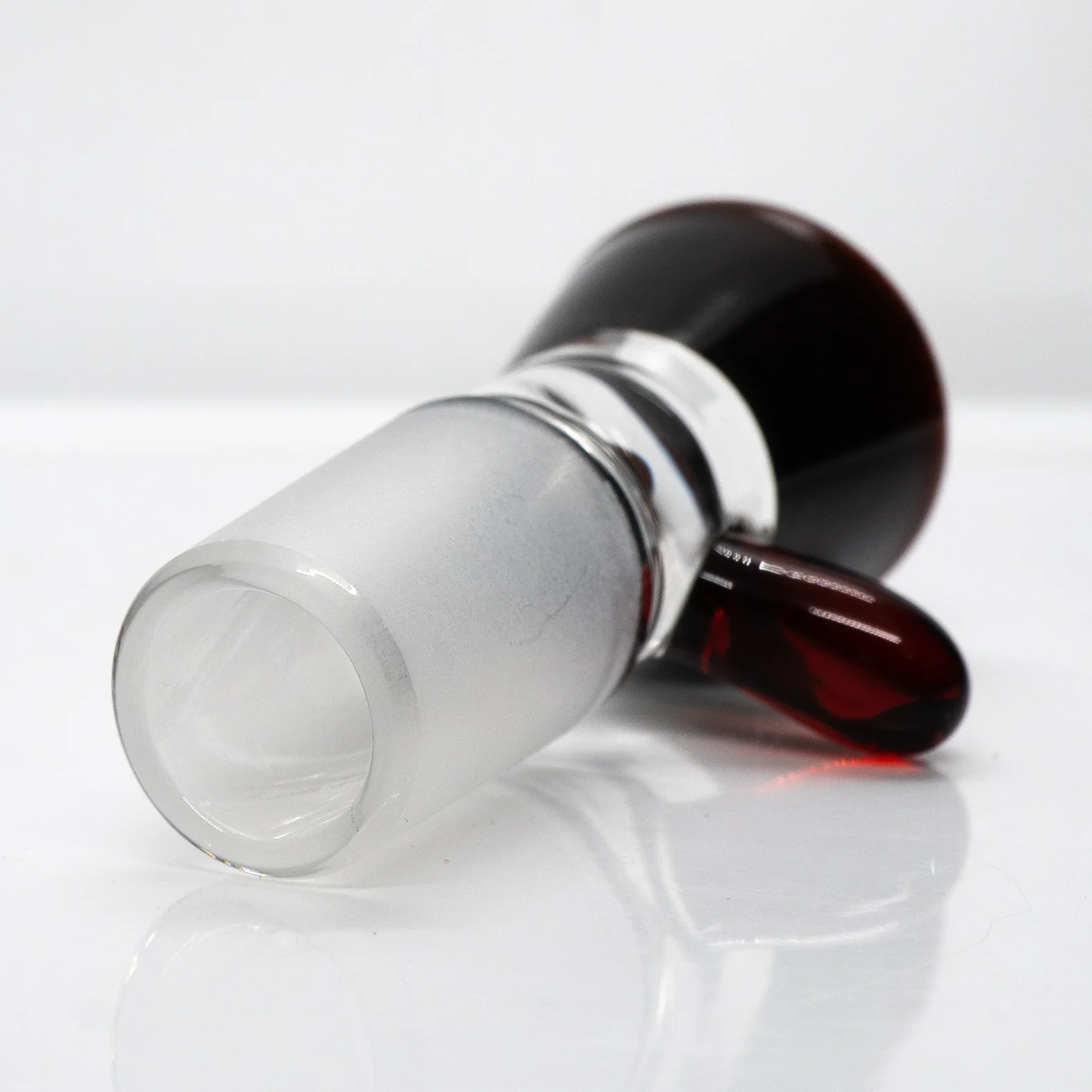 Unity Glassworks - Single Hole Martini Slide - 18mm - Candy Apple Red & Pomegranate - Image 3