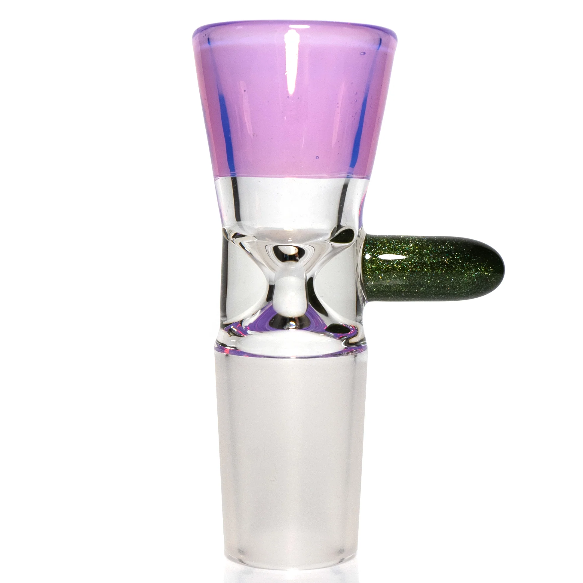 Unity Glassworks - Single Hole Martini Slide - 18mm - CFL Mirage & Metal Fleck - Image 2