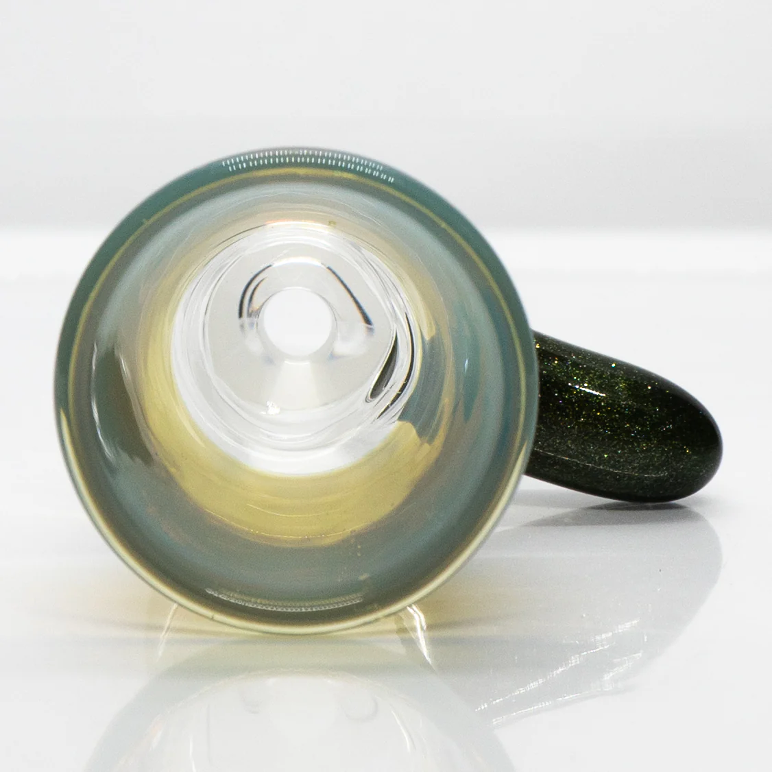 Unity Glassworks - Single Hole Martini Slide - 18mm - CFL Mirage & Metal Fleck - Image 3