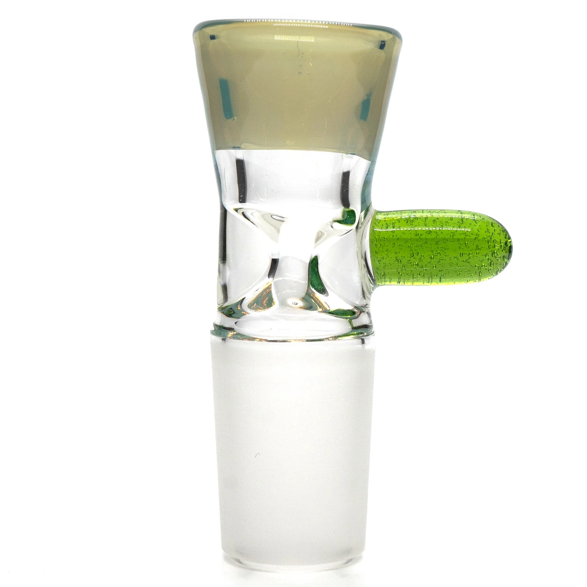 Unity Glassworks - Single Hole Martini Slide - 18mm - CFL Mirage & Sea Slyme