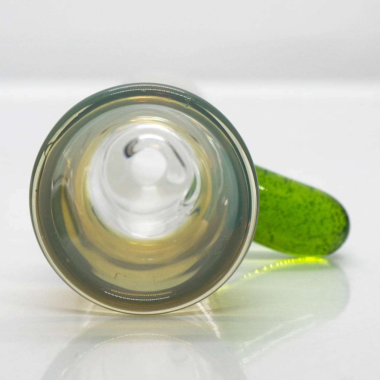 Unity Glassworks - Single Hole Martini Slide - 18mm - CFL Mirage & Sea Slyme - Image 3