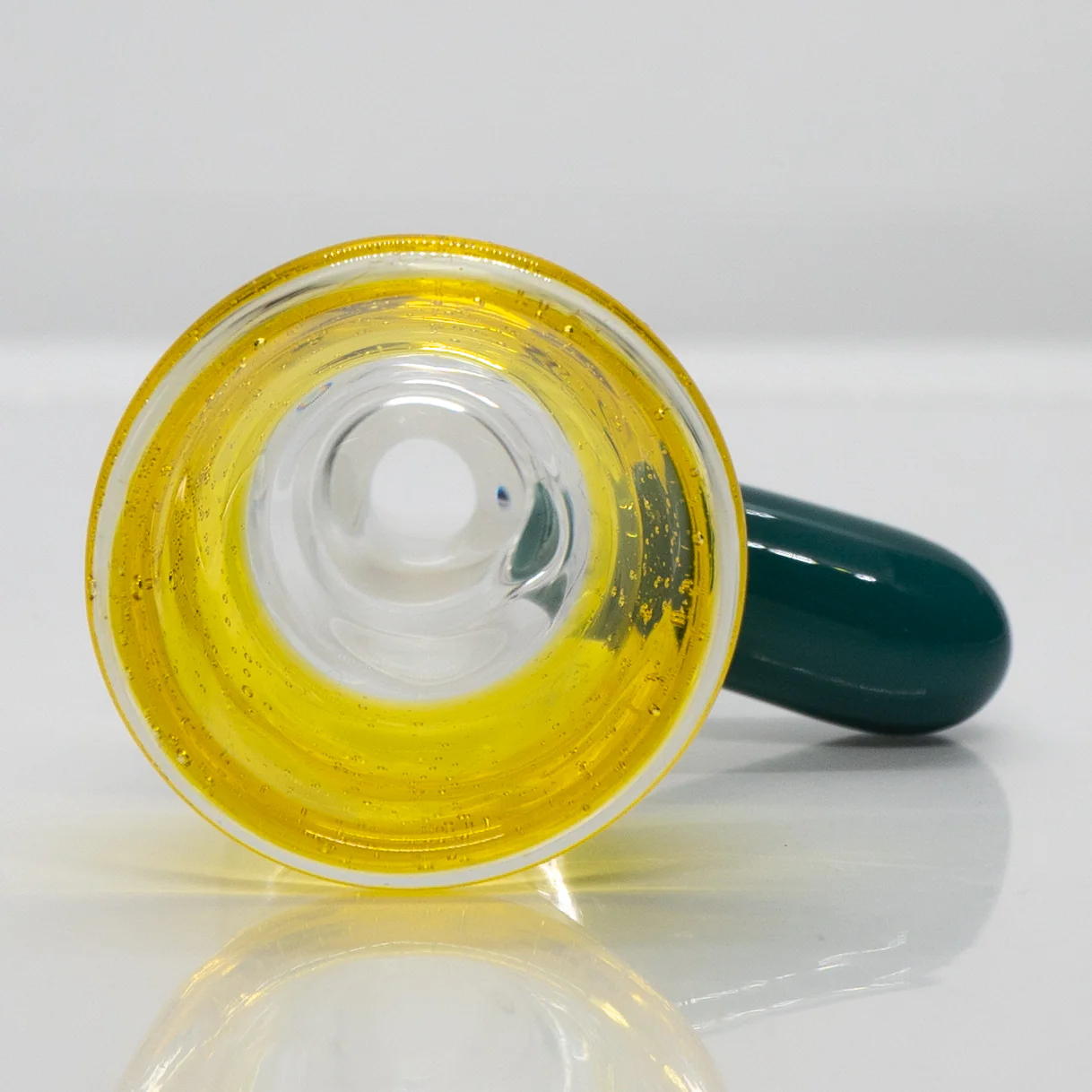 Unity Glassworks - Single Hole Martini Slide - 18mm - CFL Terps & Agua Azul - Image 3