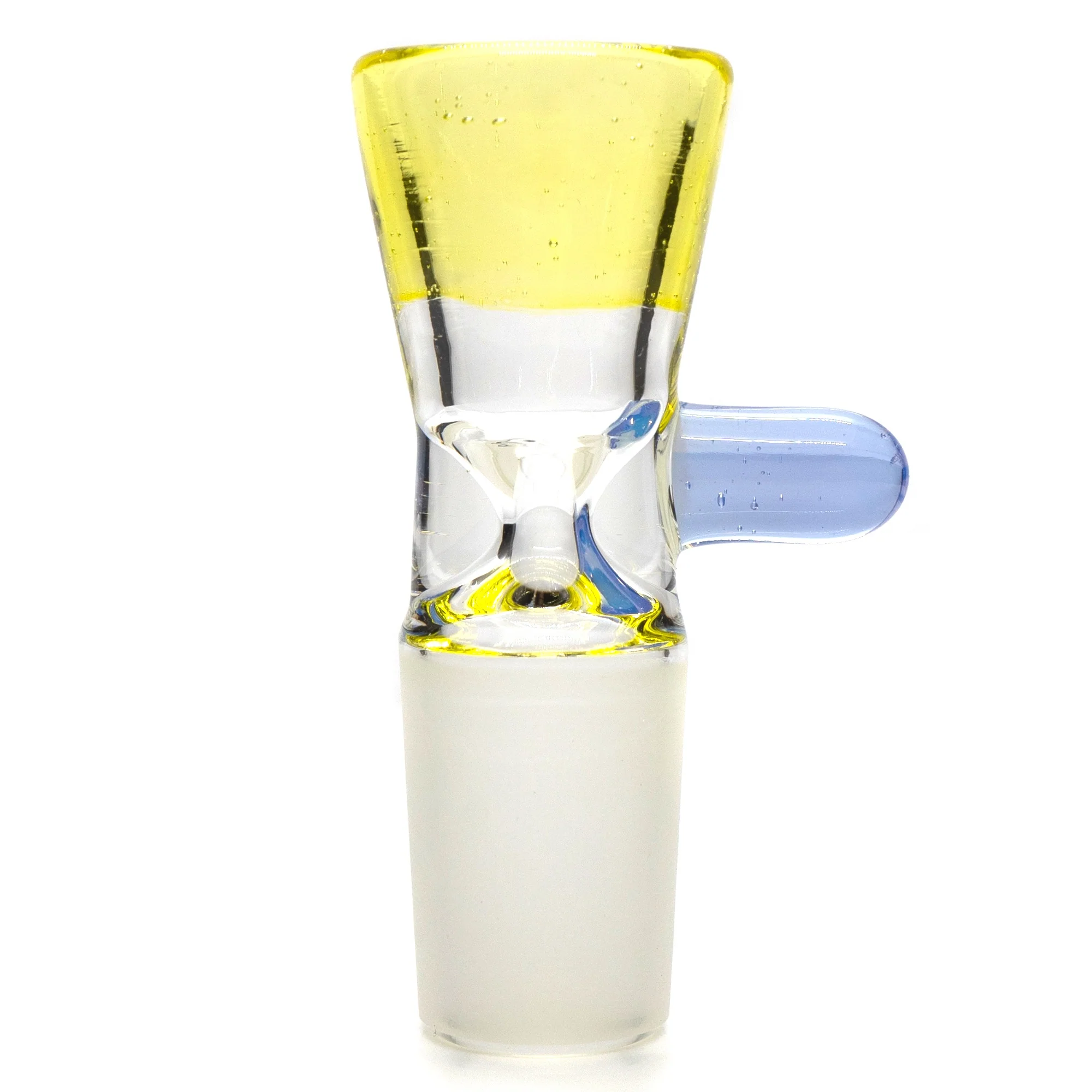 Unity Glassworks - Single Hole Martini Slide - 18mm - Citrine & Lucid