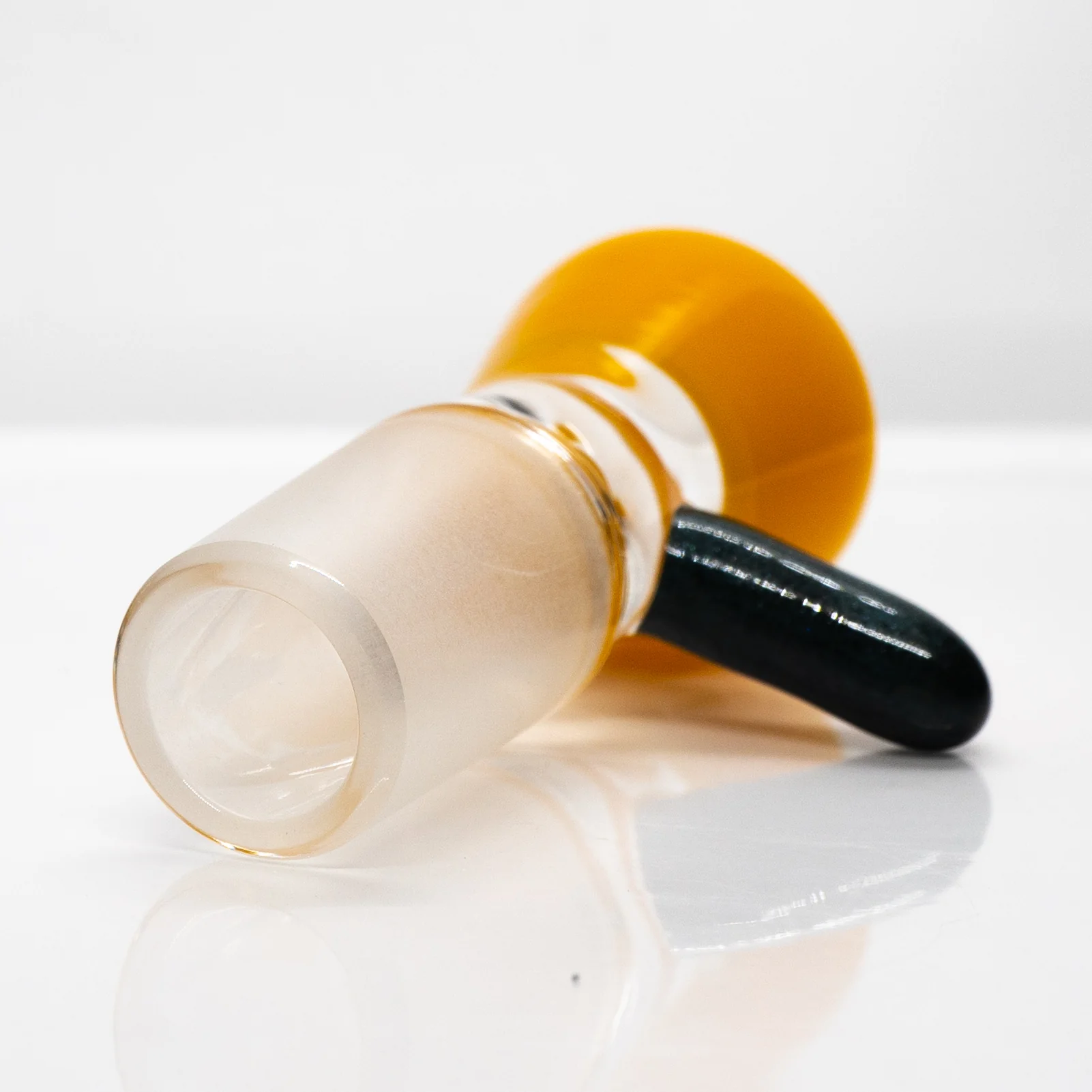 Unity Glassworks - Single Hole Martini Slide - 18mm - Golden Rod & Unobtanium - Image 3