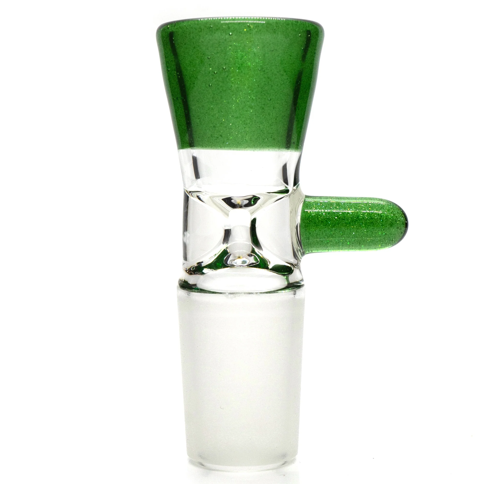 Unity Glassworks - Single Hole Martini Slide - 18mm - Green Stardust