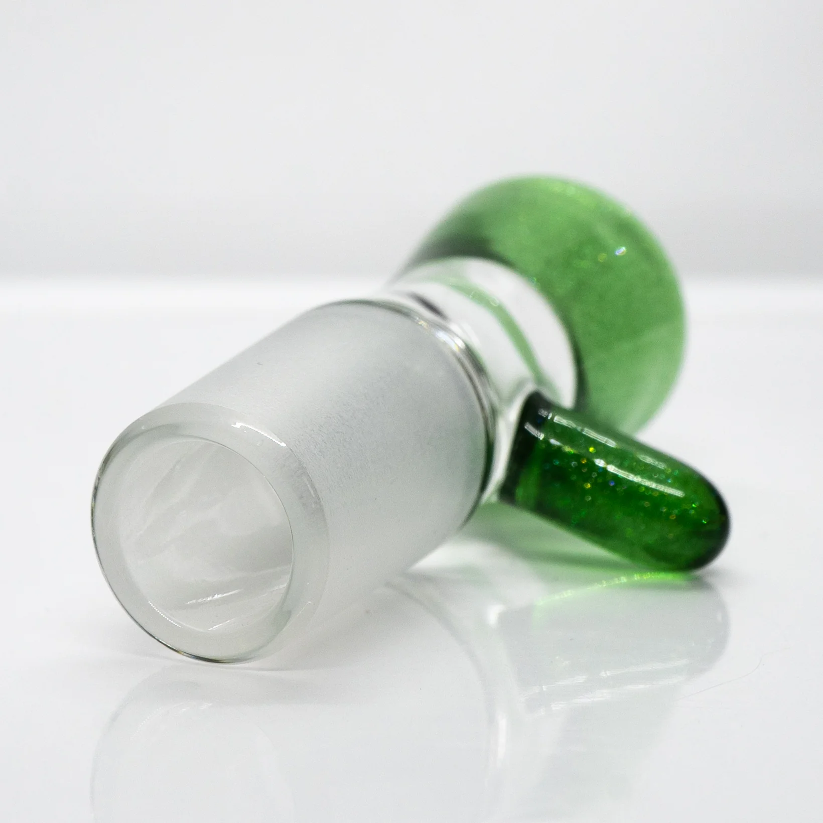 Unity Glassworks - Single Hole Martini Slide - 18mm - Green Stardust - Image 3