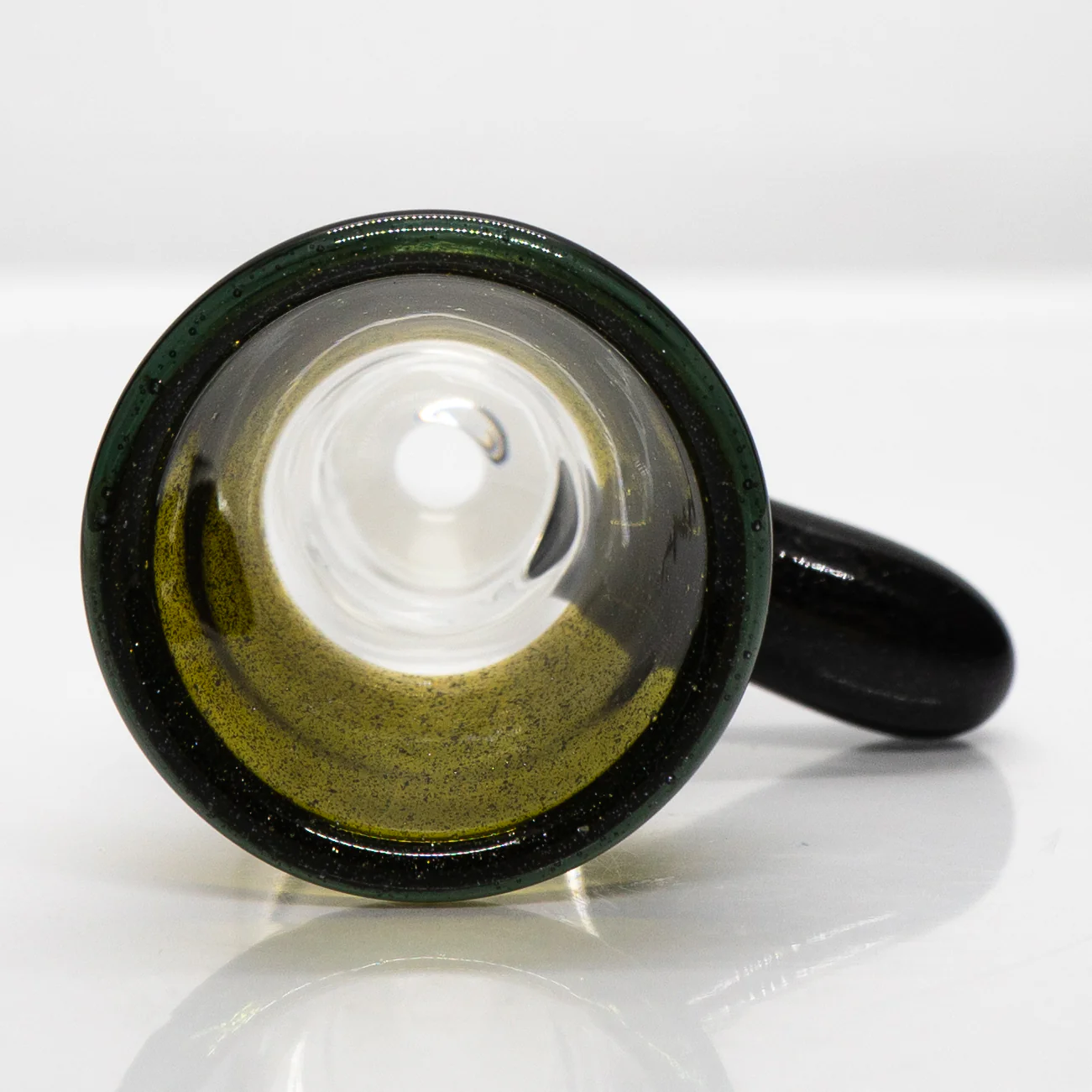 Unity Glassworks - Single Hole Martini Slide - 18mm - Metal Fleck & Black Sparkle - Image 2