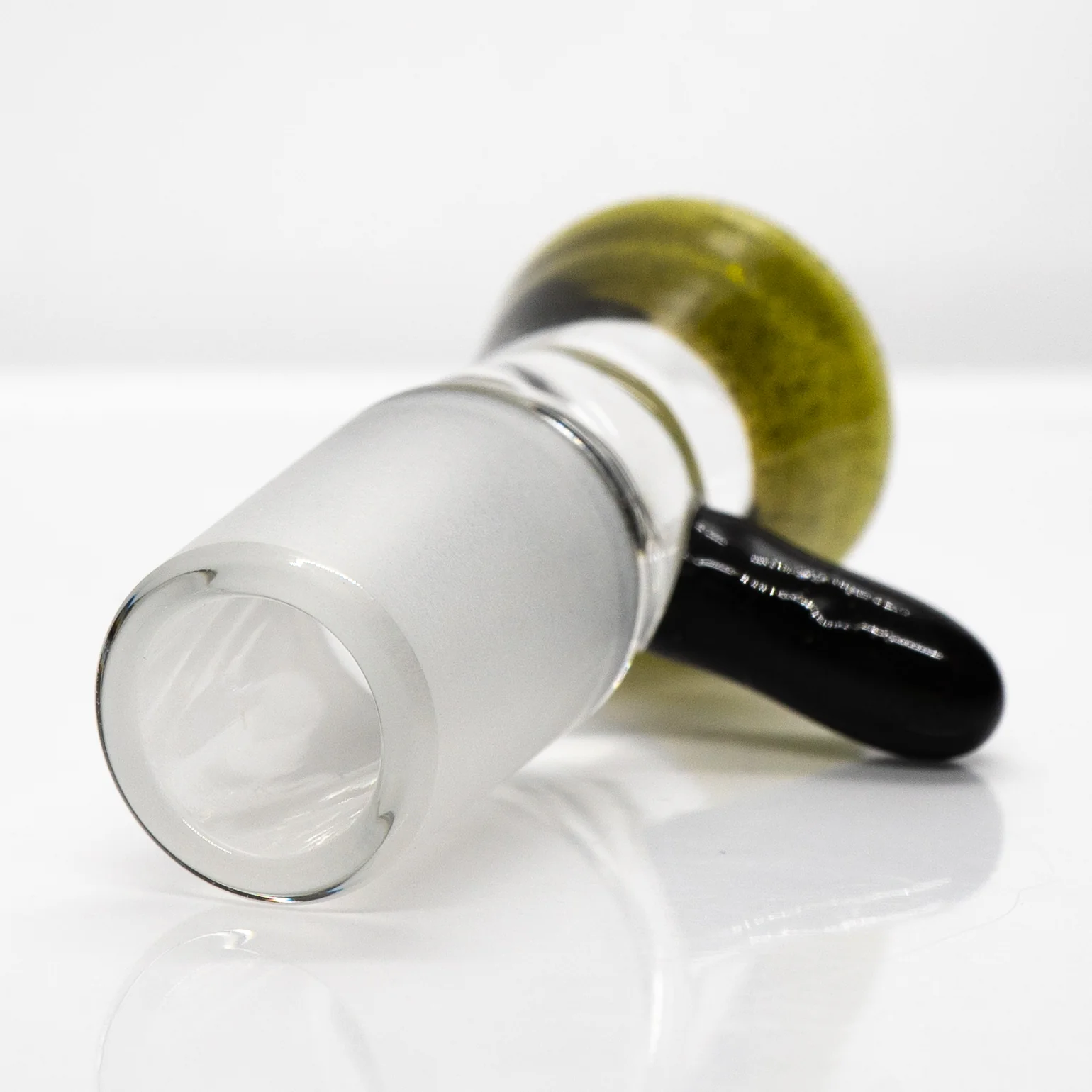 Unity Glassworks - Single Hole Martini Slide - 18mm - Metal Fleck & Black Sparkle - Image 3