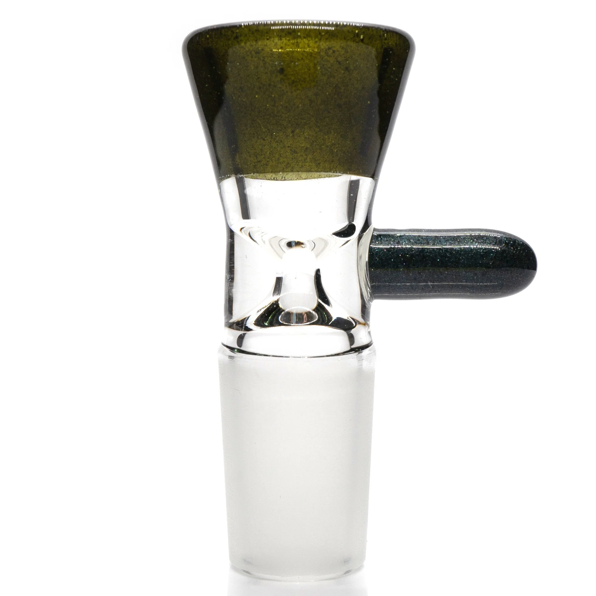 Unity Glassworks - Single Hole Martini Slide - 18mm - Metal Fleck & Unobtainium