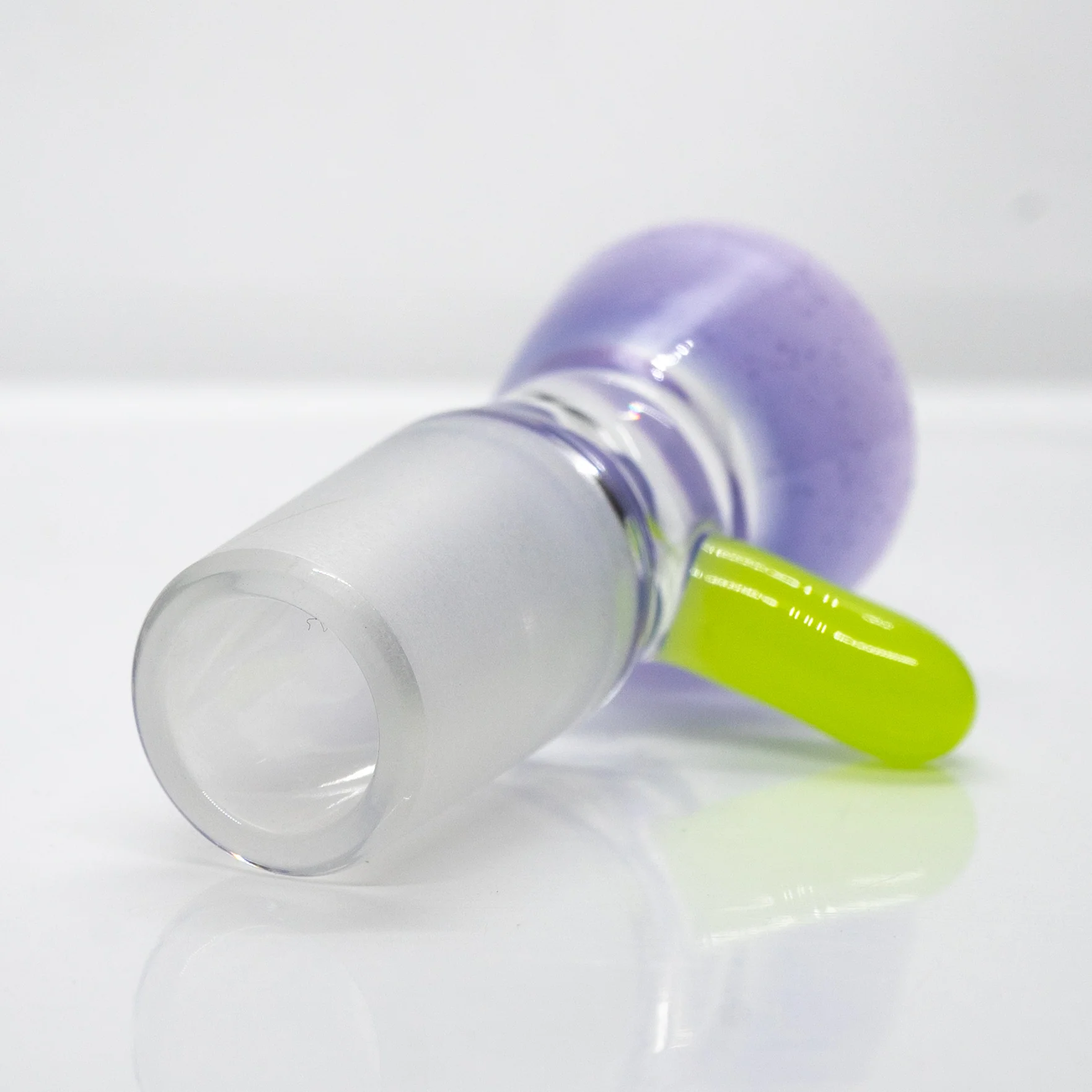 Unity Glassworks - Single Hole Martini Slide - 18mm - Purple Satin & Antidote - Image 3