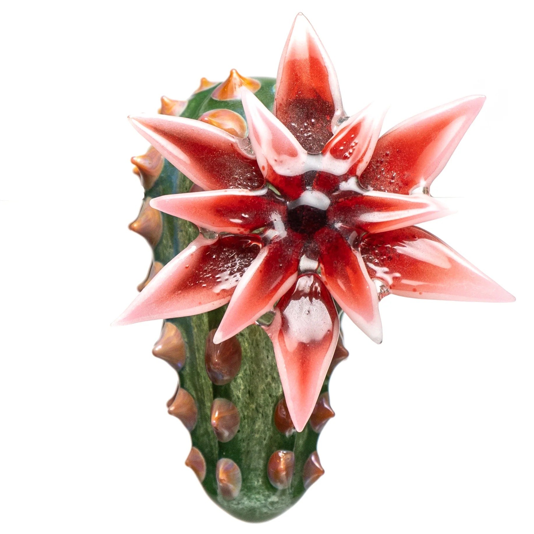 Unparalleled - Cactus Pendant - Red Flower