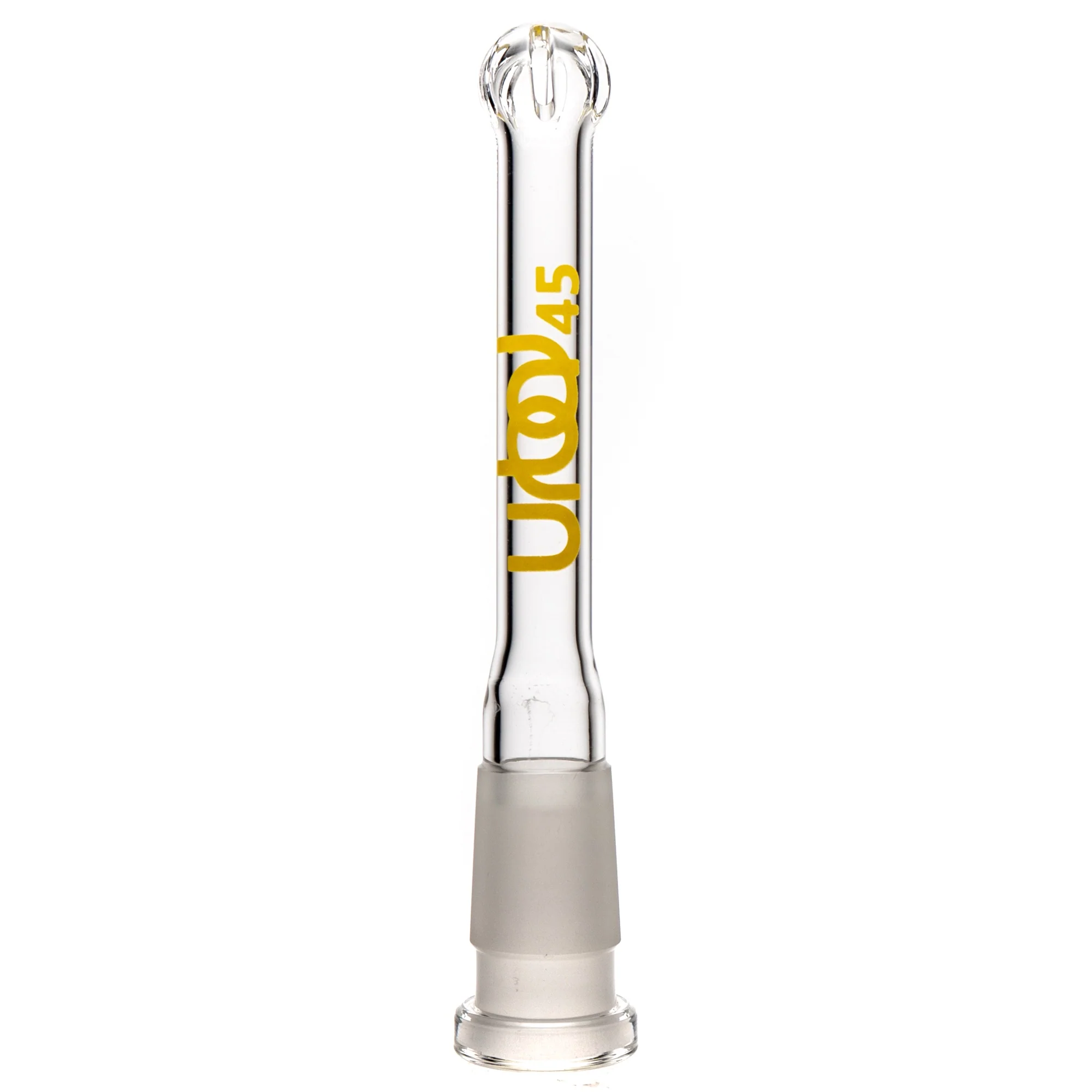 Urbal Technologies - 6 Slit Downstem - 4.5" - Clear w/ Yellow Connection Label