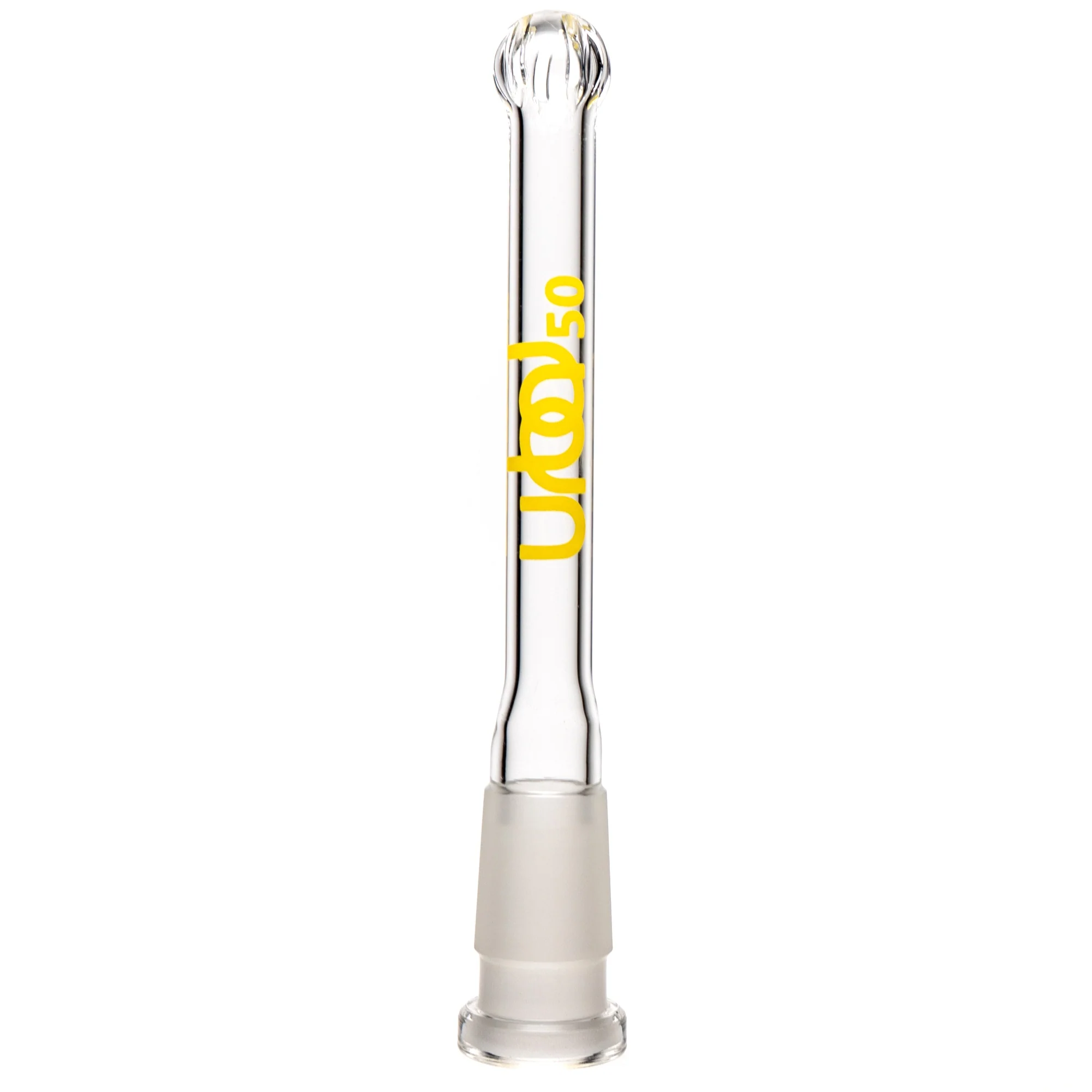 Urbal Technologies - 6 Slit Downstem - 5.0" - Clear w/ Yellow Connection Label