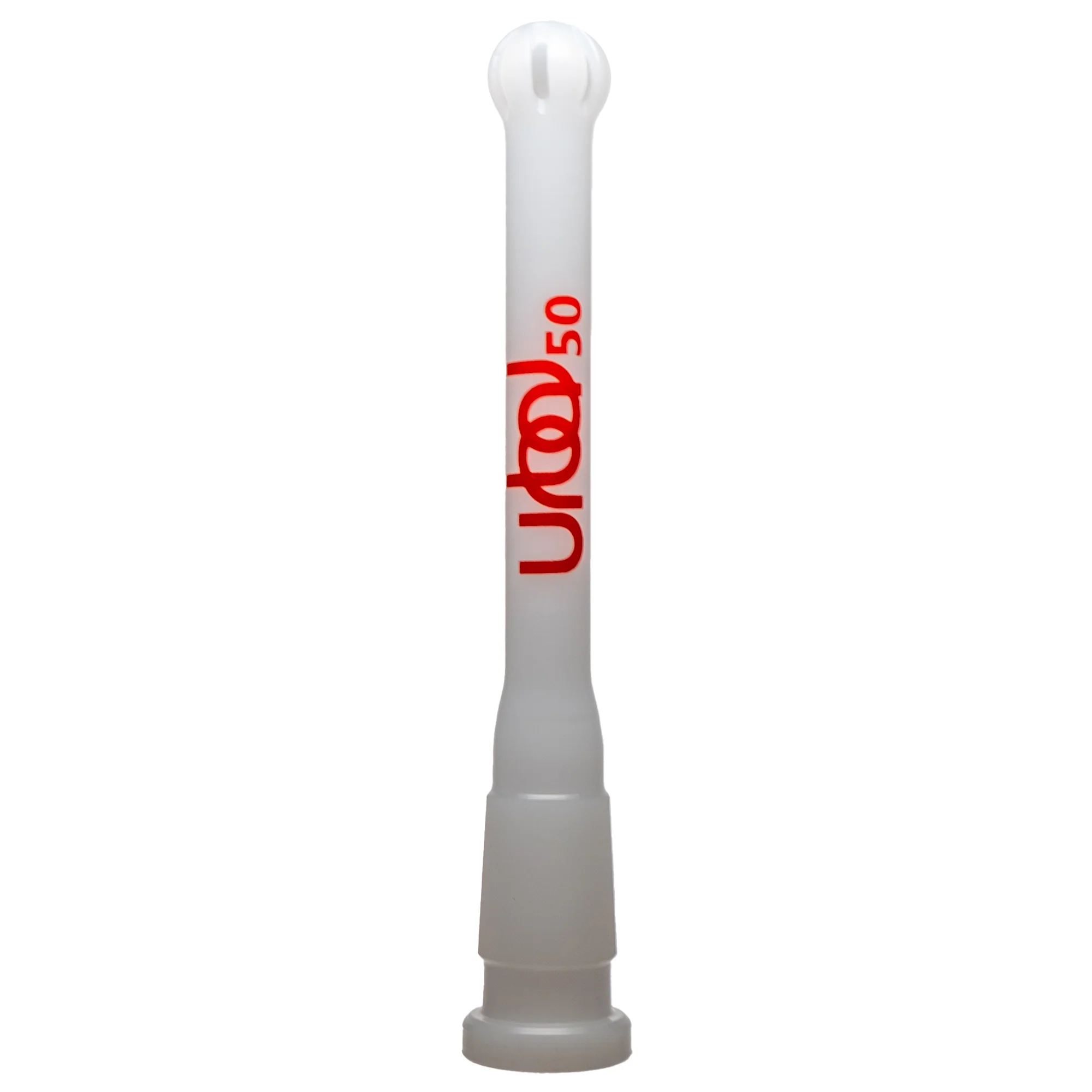 Urbal Technologies - 6 Slit Downstem - 5.0" - White w/ Red Connection Label
