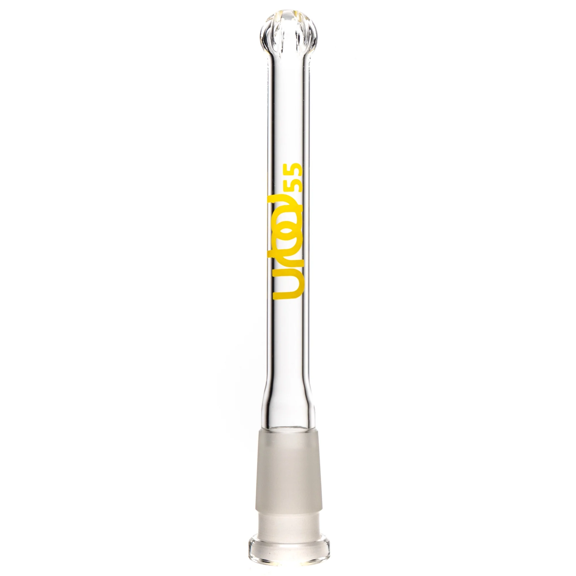 Urbal Technologies - 6 Slit Downstem - 5.5" - Clear w/ Yellow Connection Label