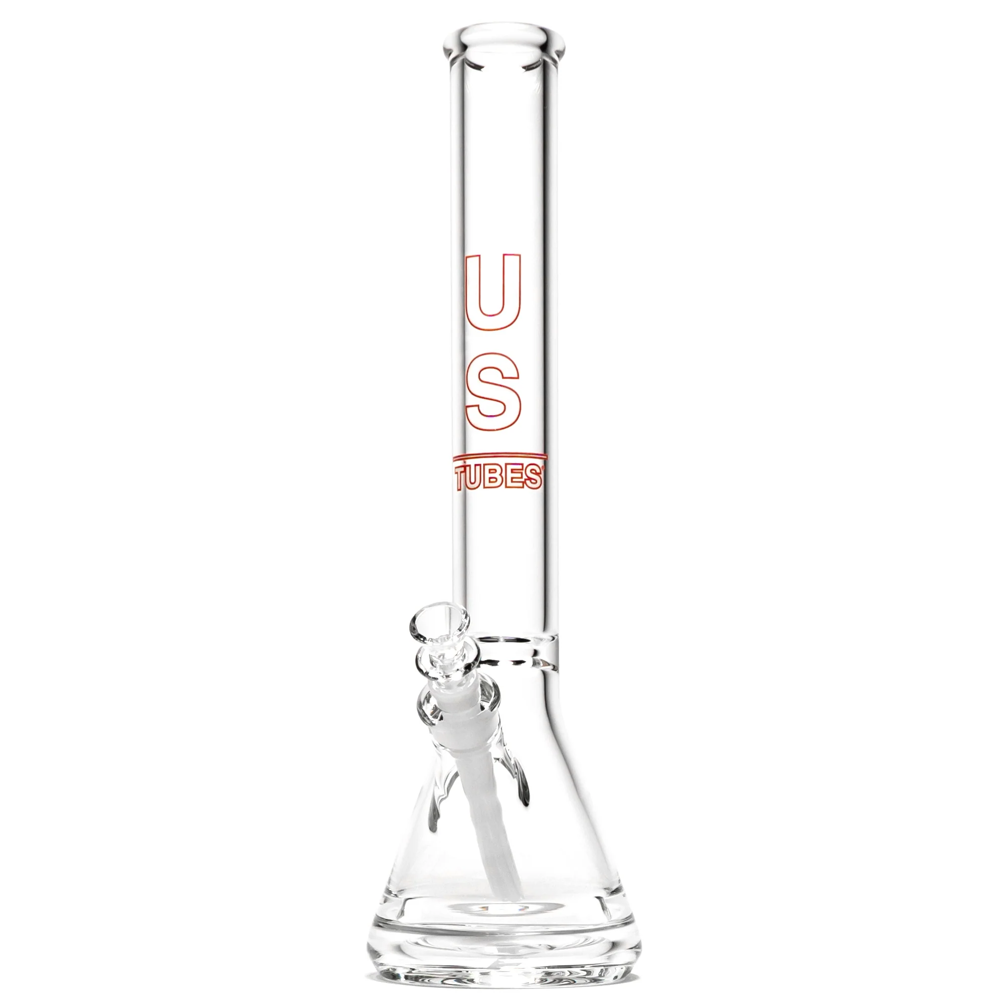 US Tubes - 17" Beaker 50x7 - Constriction - White & Red Vertical Label