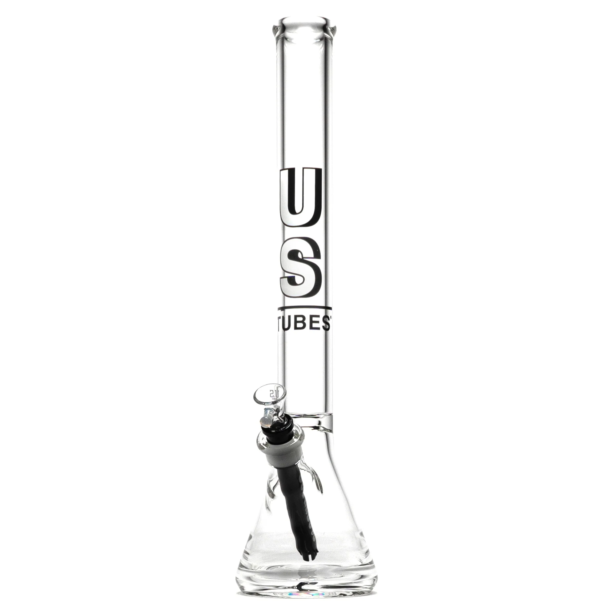 US Tubes - 20" Beaker 50x7 w/ 24mm Joint - Constriction - Black Shadow Label