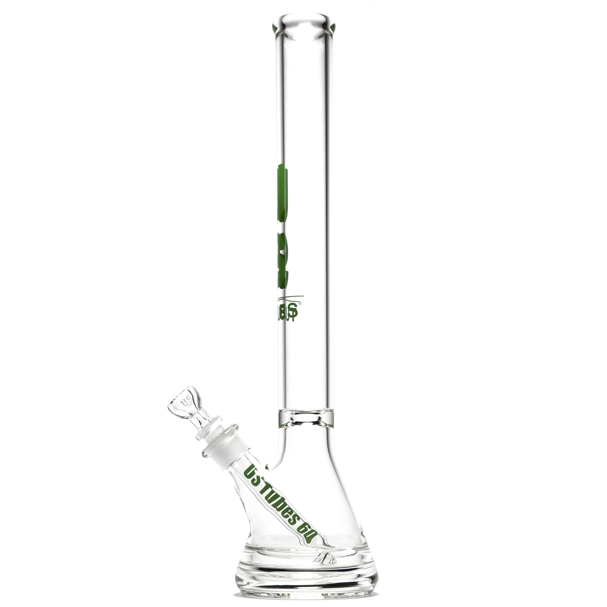 US Tubes - 20" Beaker 50x7 w/ 24mm Joint - Constriction - Green Vertical Label - Image 2