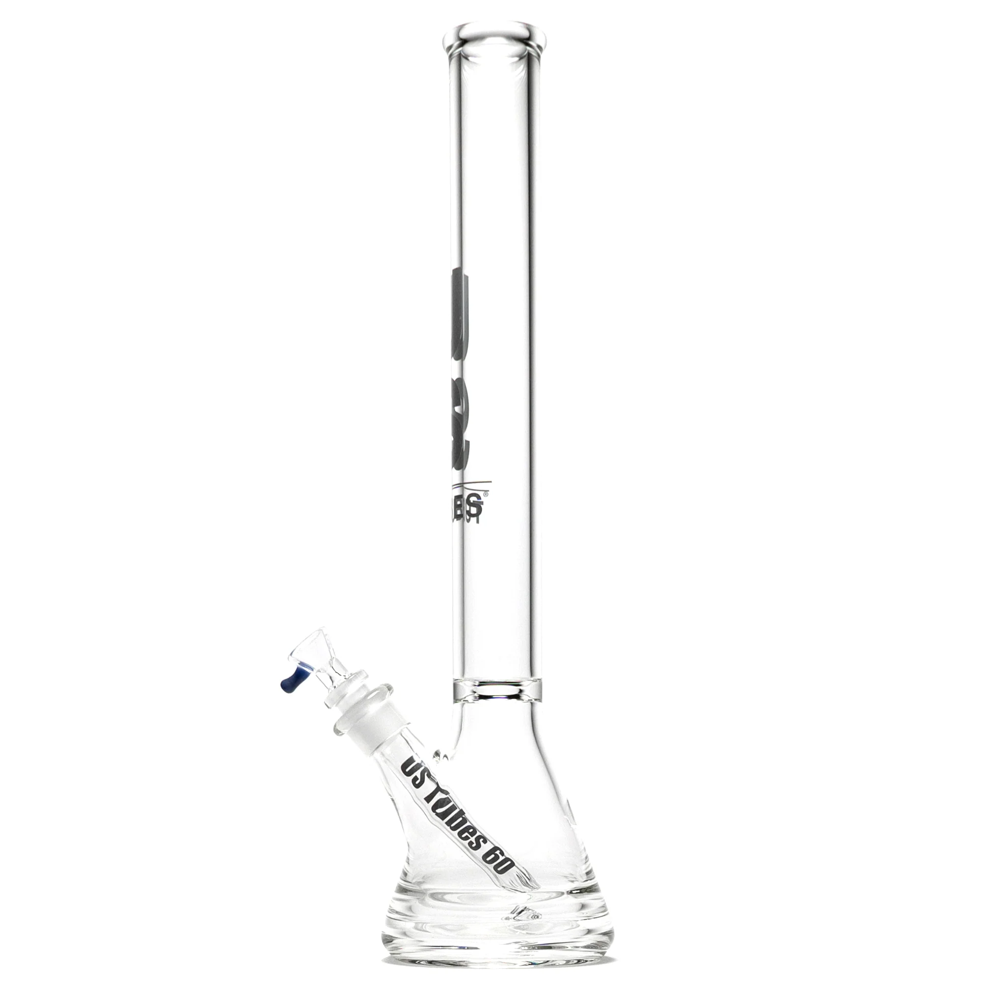 US Tubes - 20" Beaker 50x7 w/ 24mm Joint - Constriction - Grey Vertical Label - Image 2