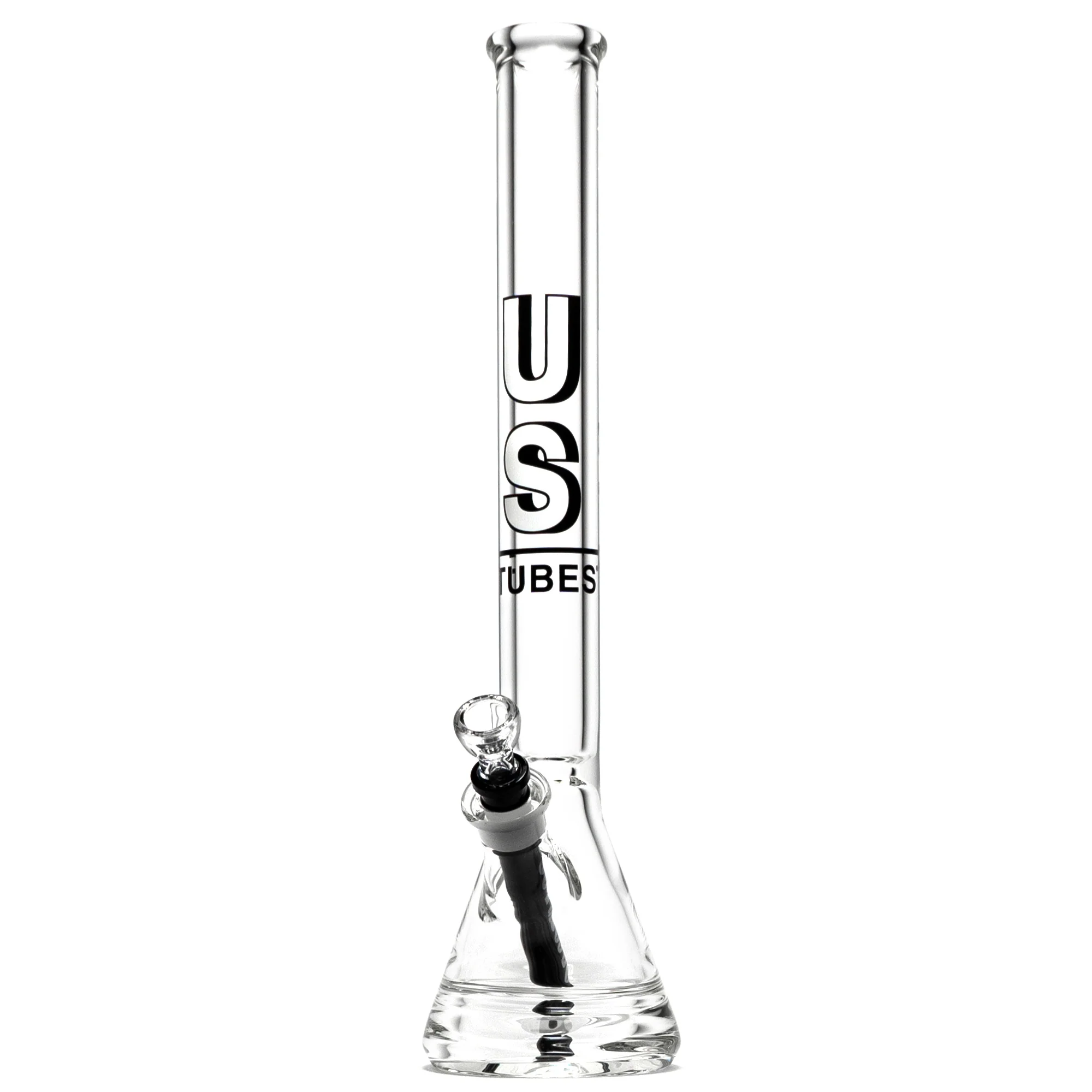 US Tubes - 20" Beaker 50x9 w/ 24mm Joint - Constriction - Black Shadow Label