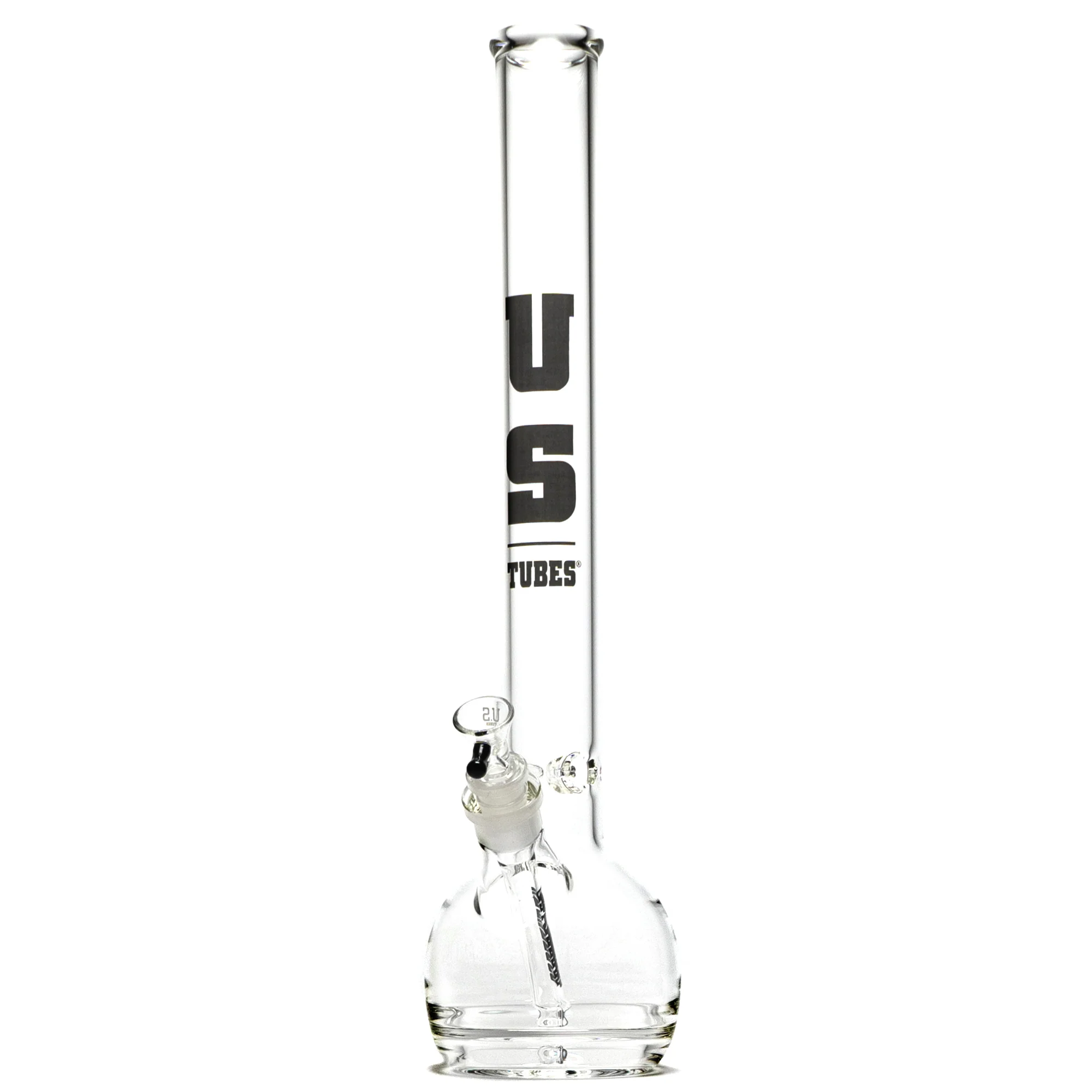 US Tubes - 20" Round Bottom 50x5 w/ 24mm Joint - Ice Pinch - Black Classic Label