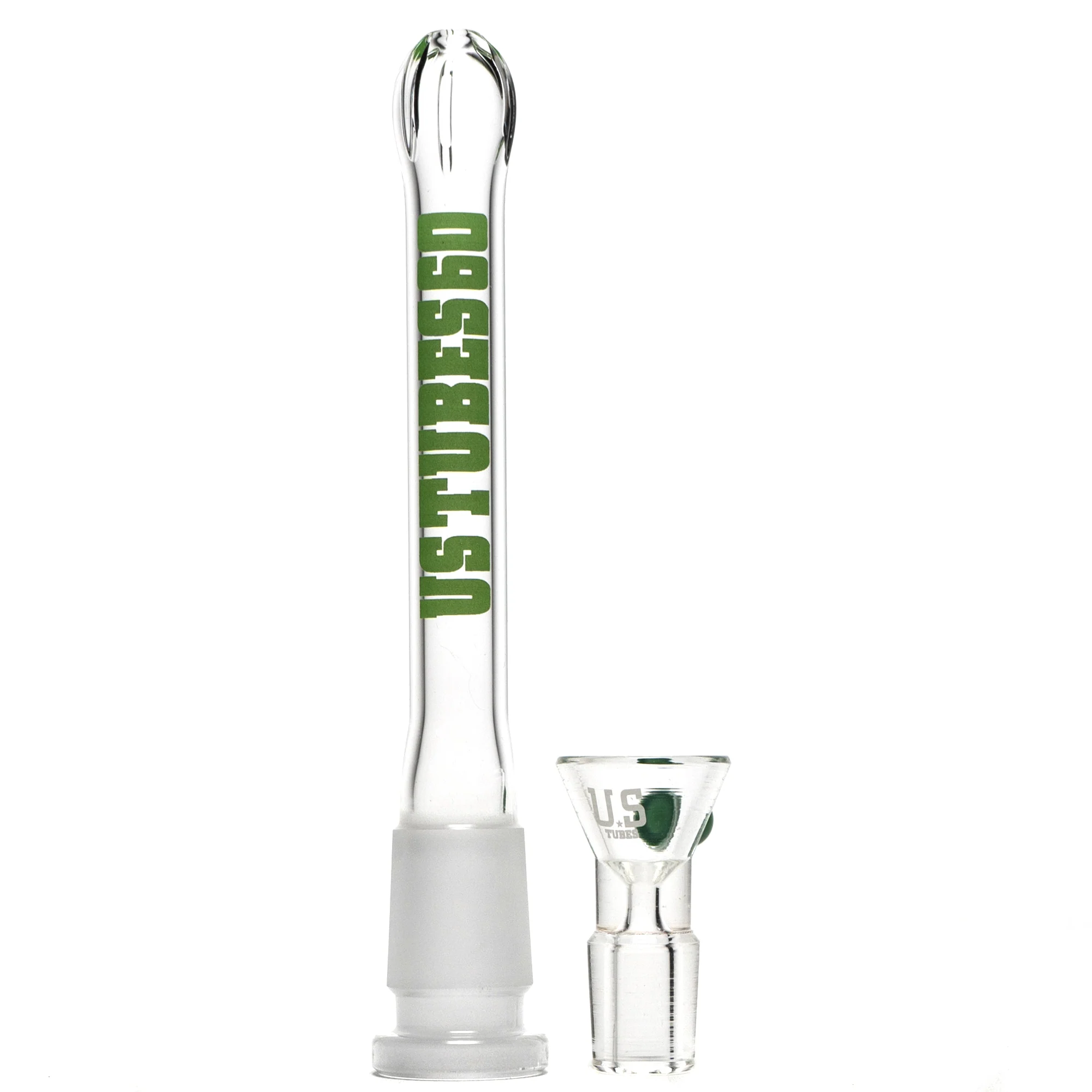 US Tubes - 20" Round Bottom 50x5 w/ 24mm Joint - Ice Pinch - Lime Green Classic Label - Image 5
