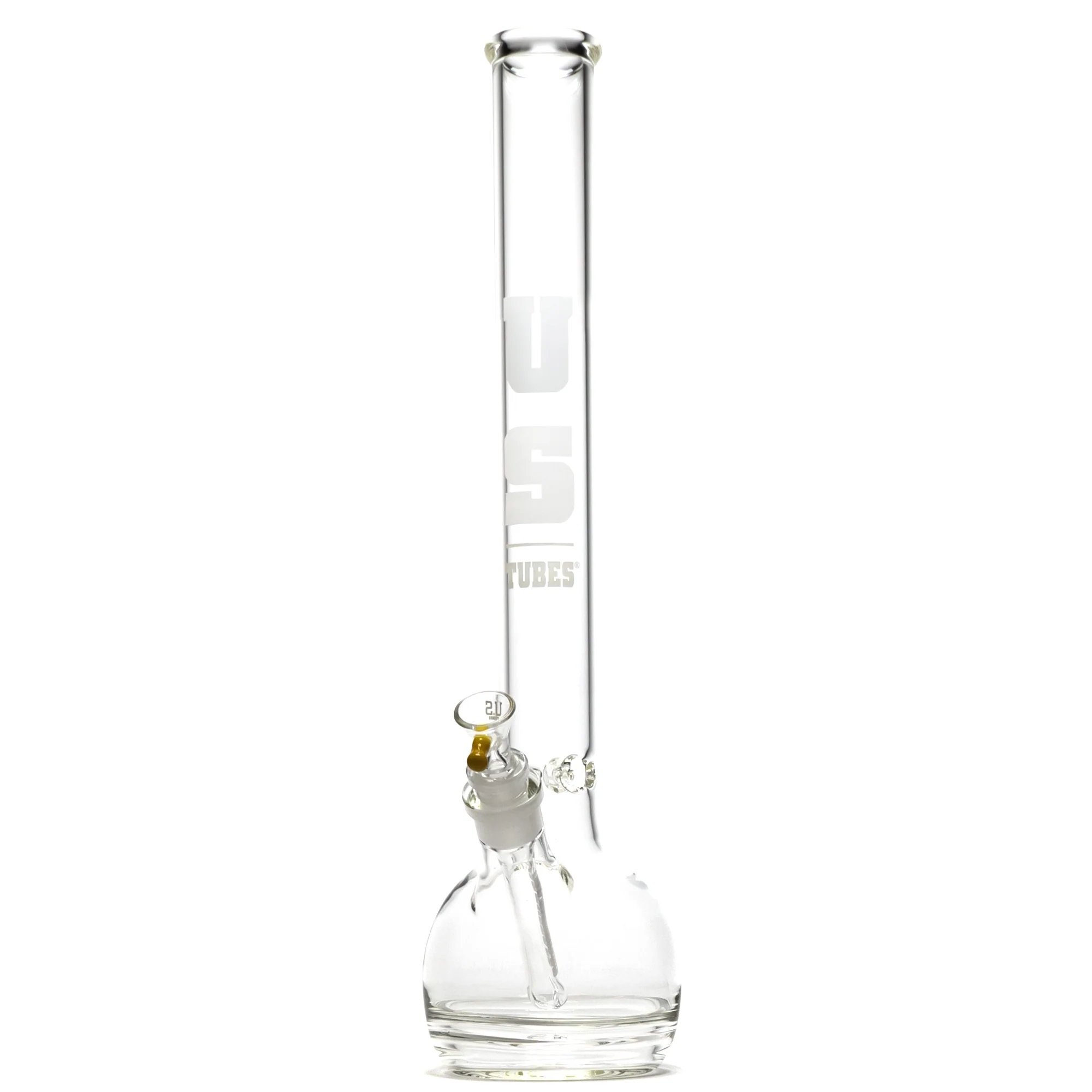 US Tubes - 20" Round Bottom 50x5 w/ 24mm Joint - Ice Pinch - White Classic Label