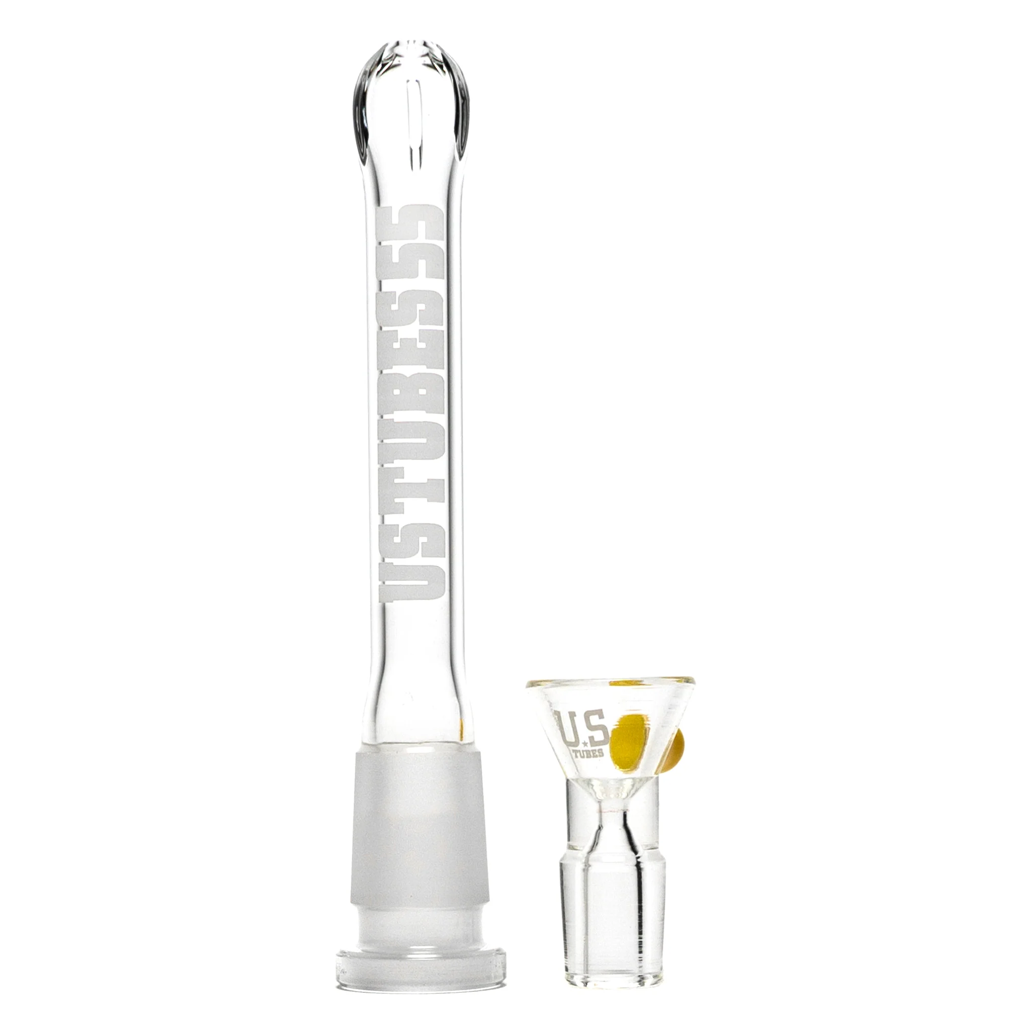 US Tubes - 20" Round Bottom 50x5 w/ 24mm Joint - Ice Pinch - White Classic Label - Image 4