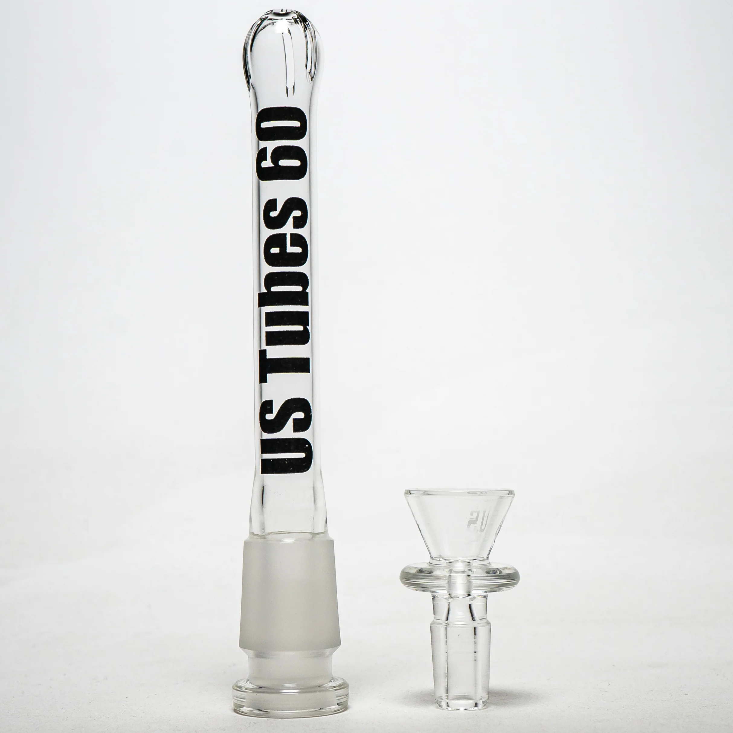 US Tubes - 21" Double Circ Beaker w/ 24mm - 50x5 - Black Vertical Label - Image 5