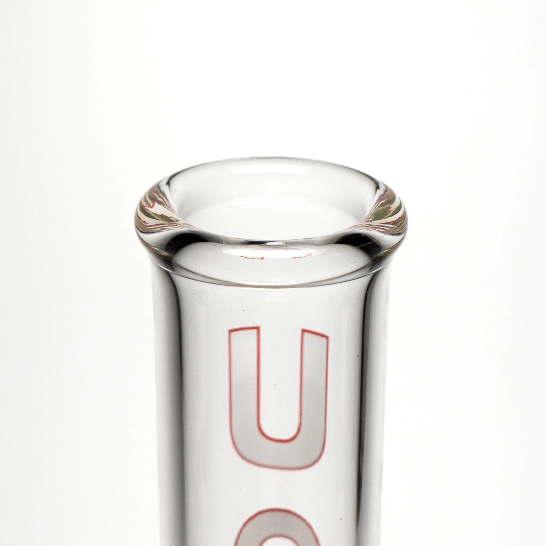 US Tubes - 13" Beaker 45x5 - Constriction - White & Red Vertical Label - Image 3