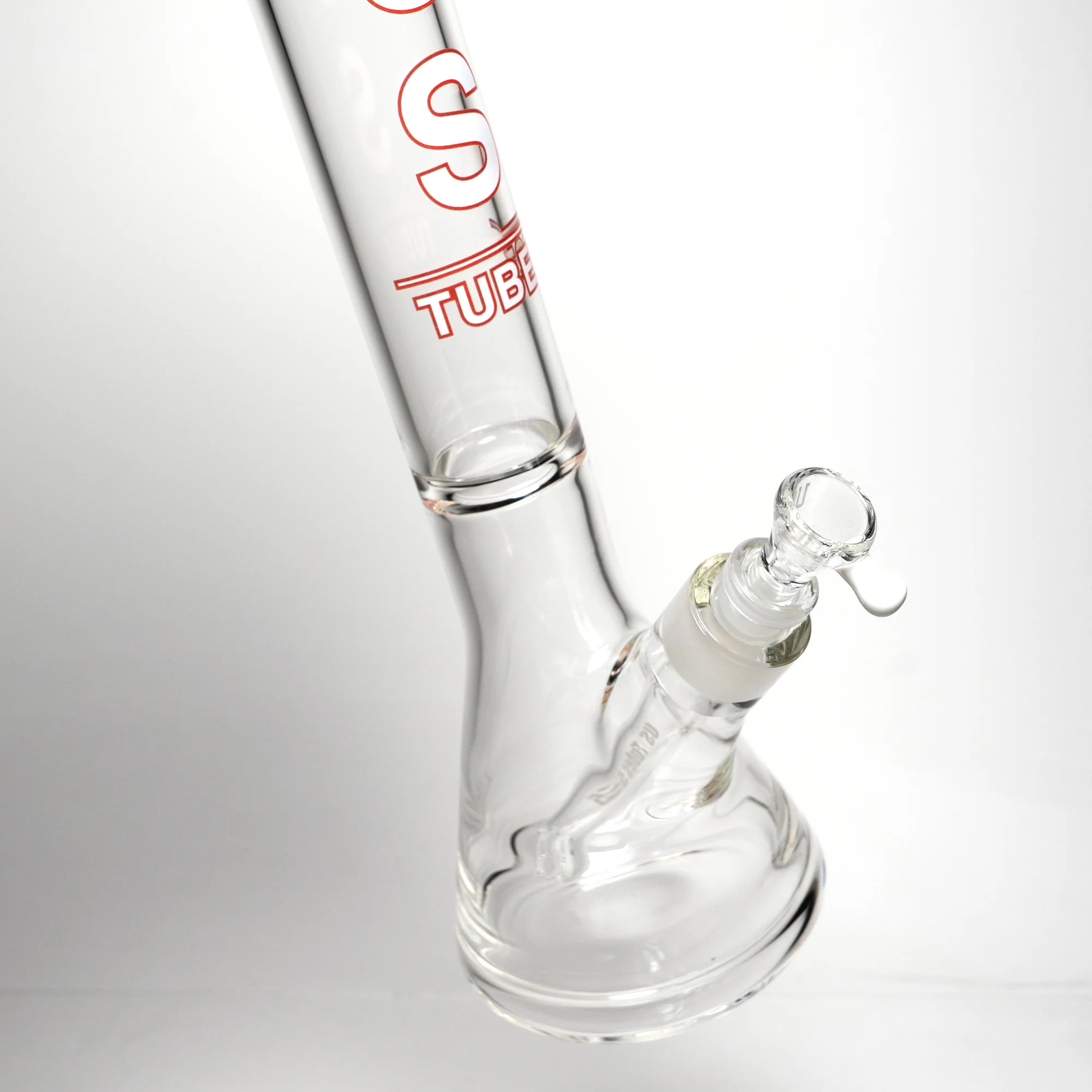 US Tubes - 13" Beaker 45x5 - Constriction - White & Red Vertical Label - Image 5