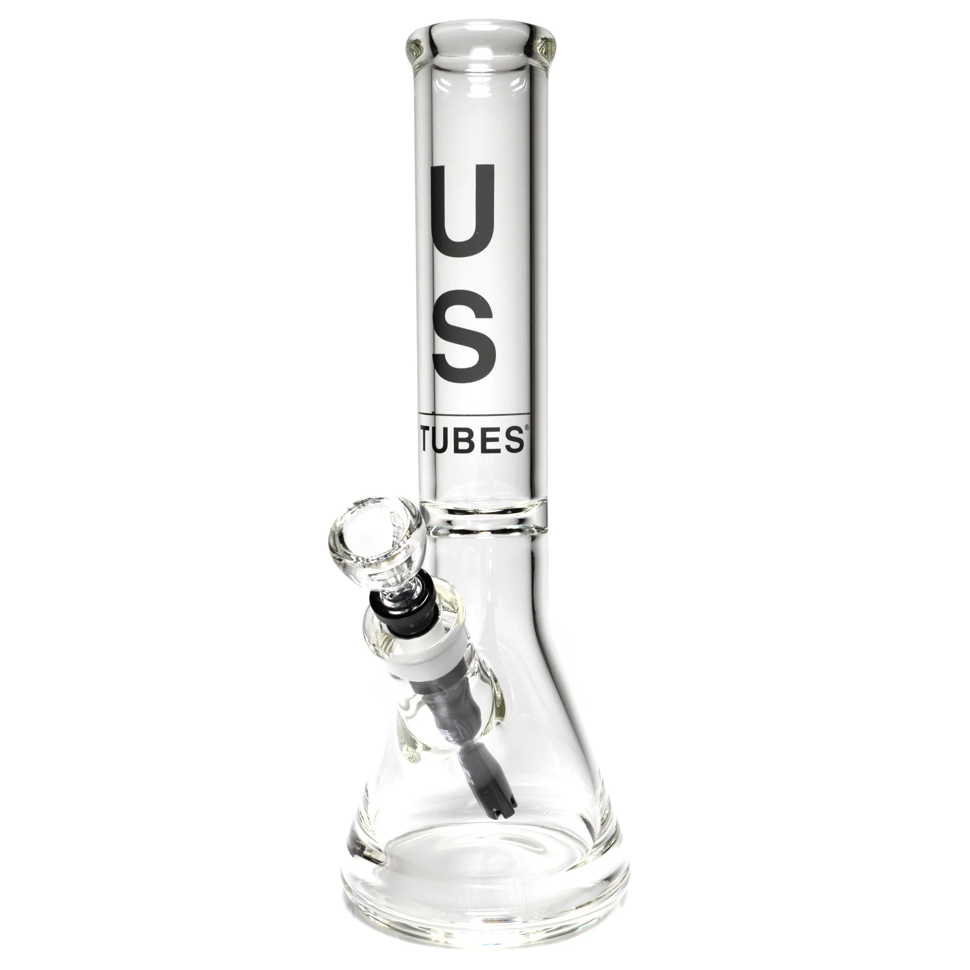 US Tubes - 13" Beaker 50x7 - Constriction - Black Vertical Label