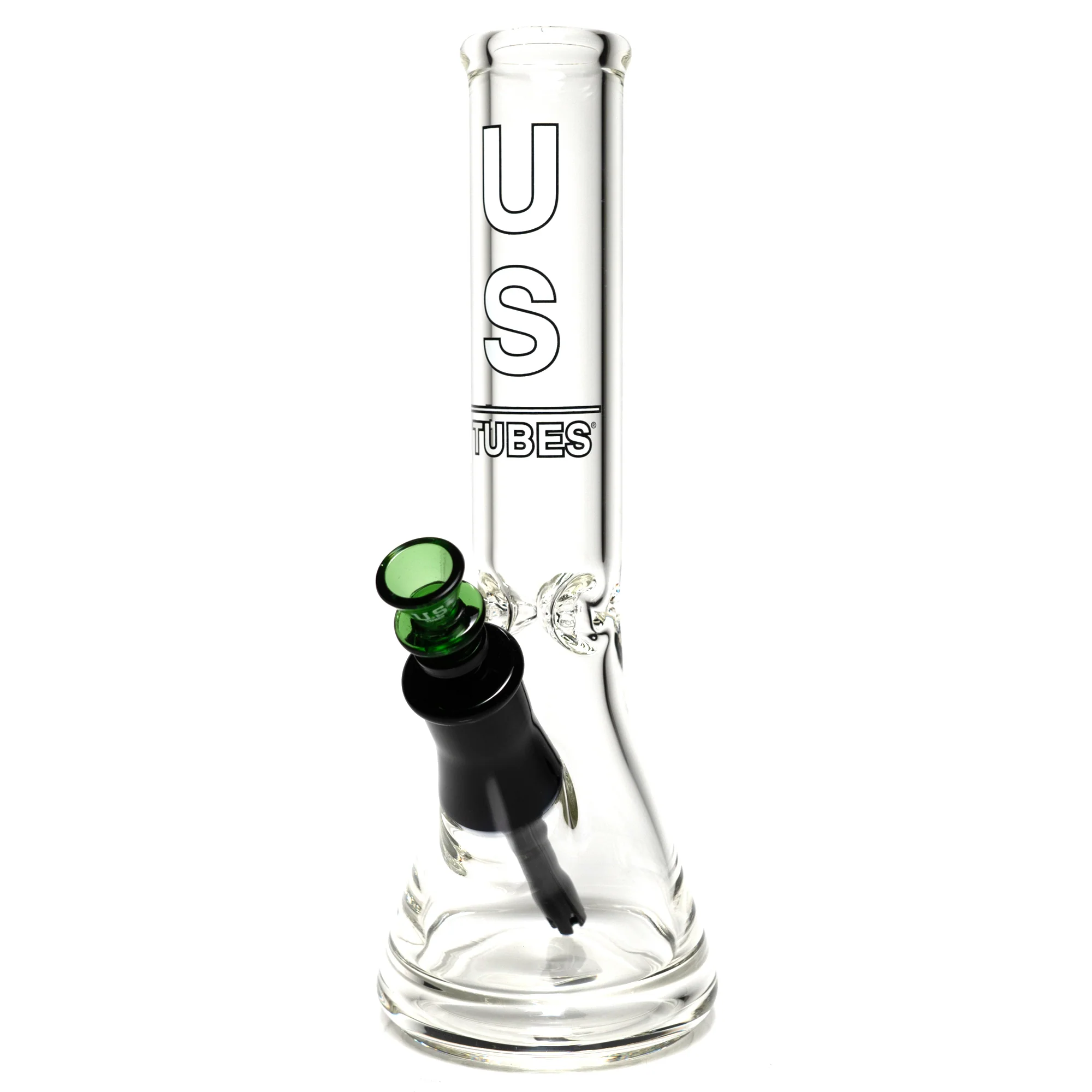 US Tubes - 13" Beaker 50x7mm - White & Black Vertical Label