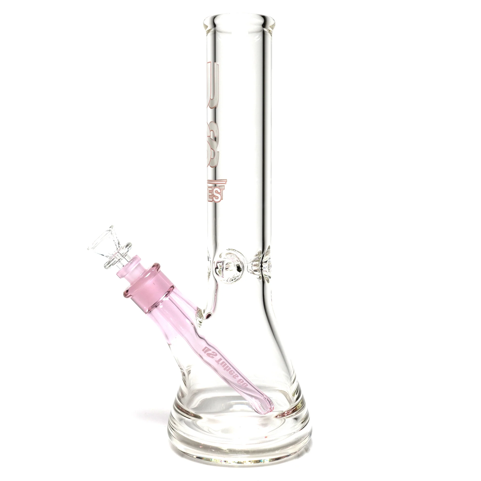 US Tubes - 13" Beaker 50x7 - White & Pink Vertical Label - Image 2