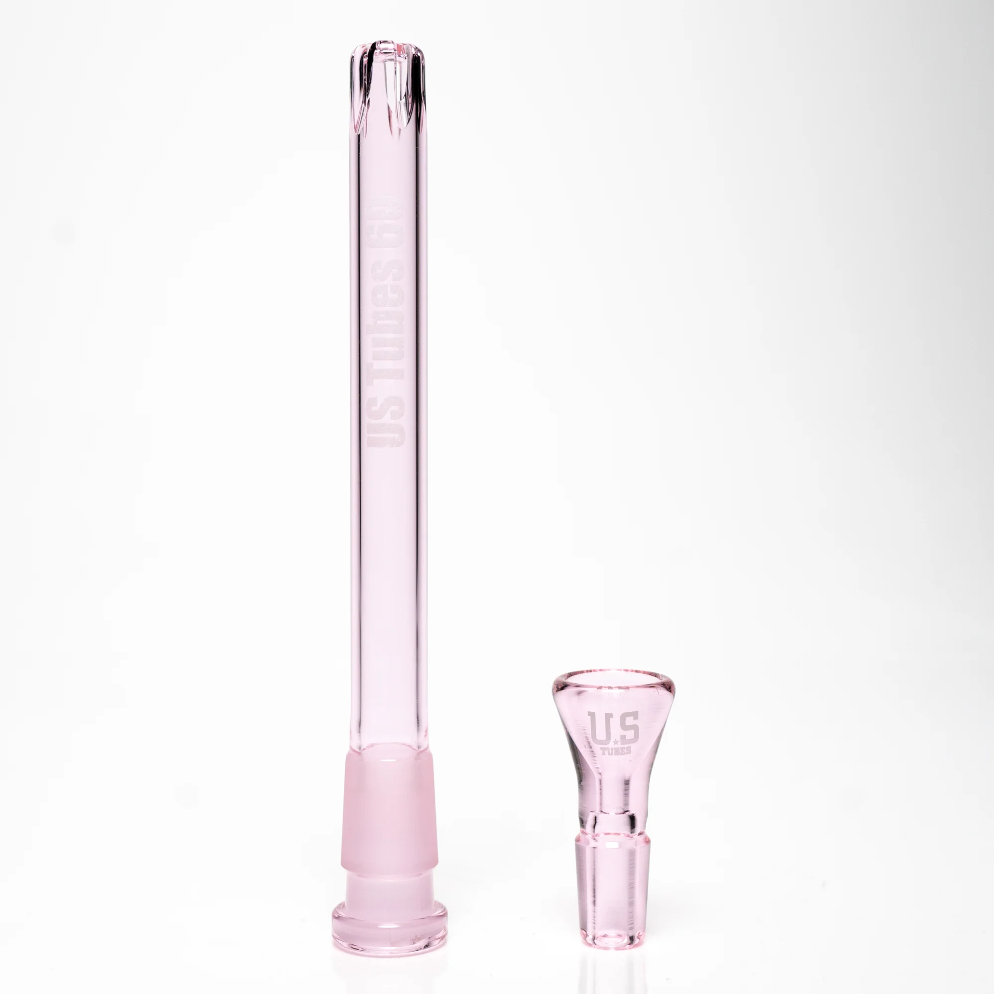 US Tubes - 13" Beaker 50x7 - White & Pink Vertical Label w/ Pink Slide - Image 6