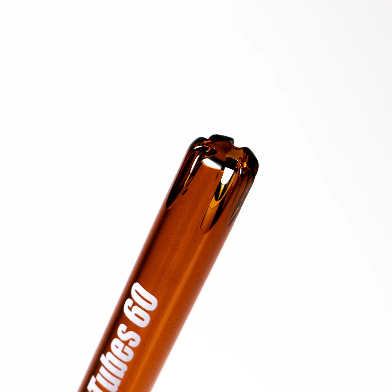 US Tubes - 13" Beaker 50x9 - White & Brown Vertical Label w/ Amber Joint - Image 10
