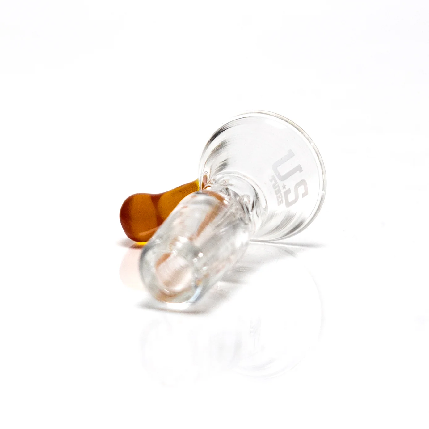 US Tubes - 14mm Ice Pinch Martini Slide - Amber - Image 2