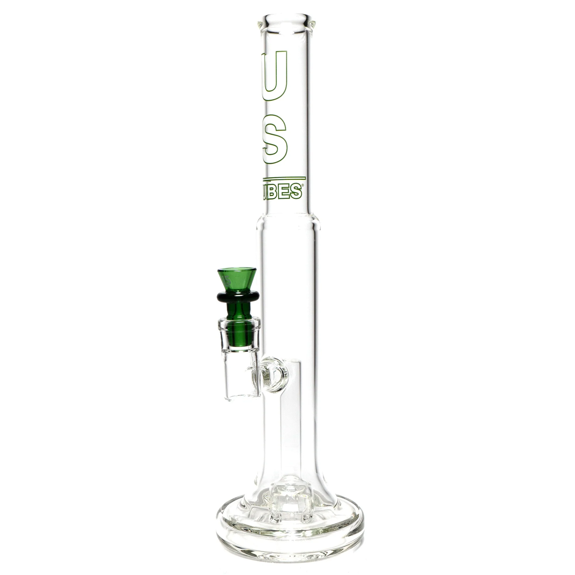 US Tubes - 16" Hybrid Fixed Circ Dome - 50x5 - White & Green Vertical Label w/ Green Slide