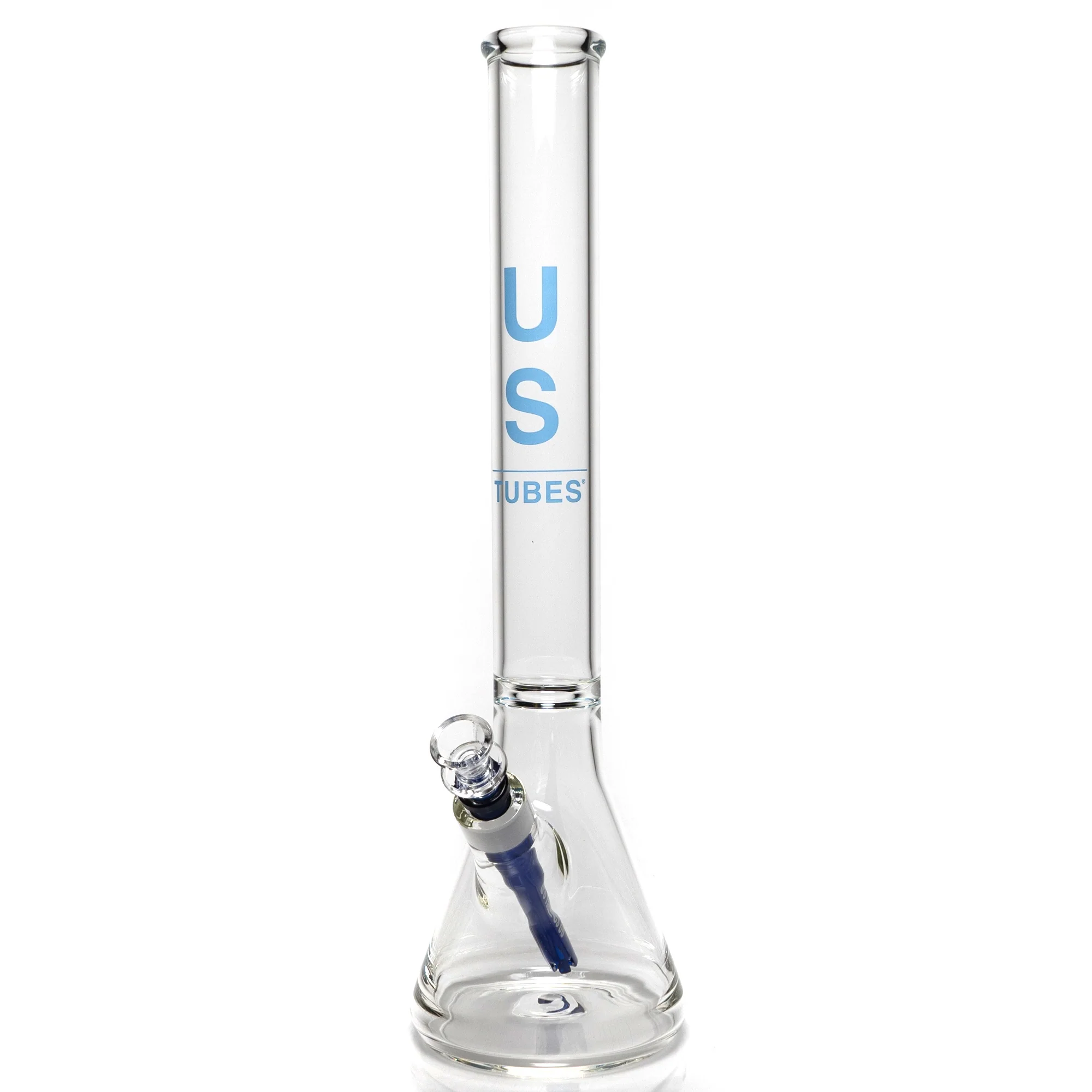 US Tubes - 18" Beaker 50x5 - Constriction - Blue Vertical Label